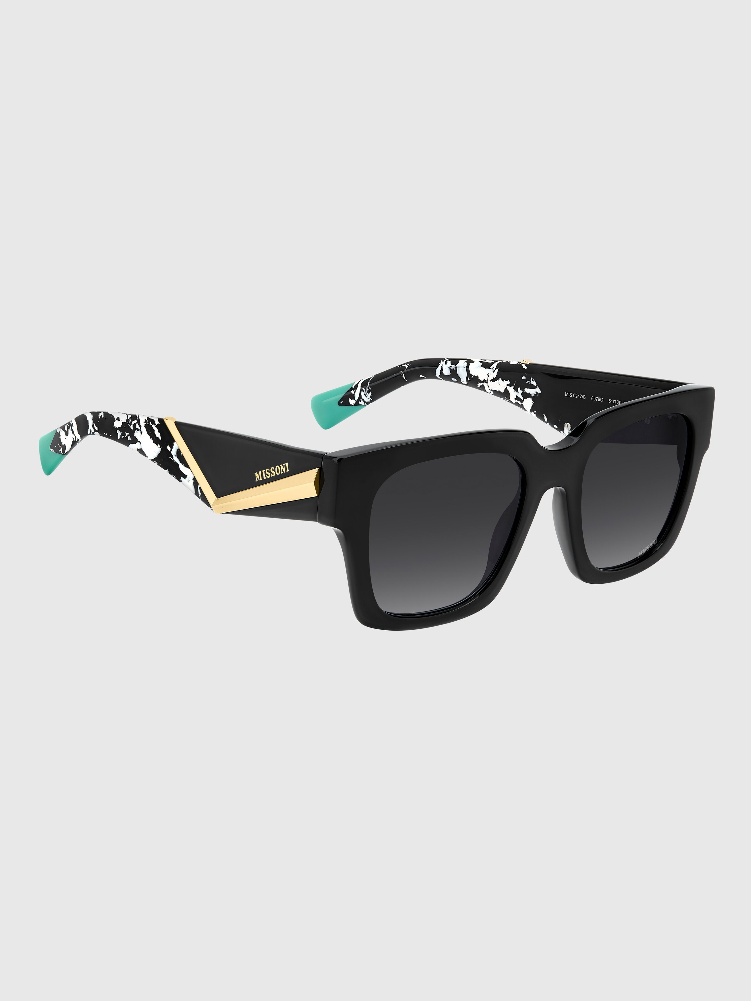 Missoni Seasonal squared acetate sunglasses, Multicoloured  - 2