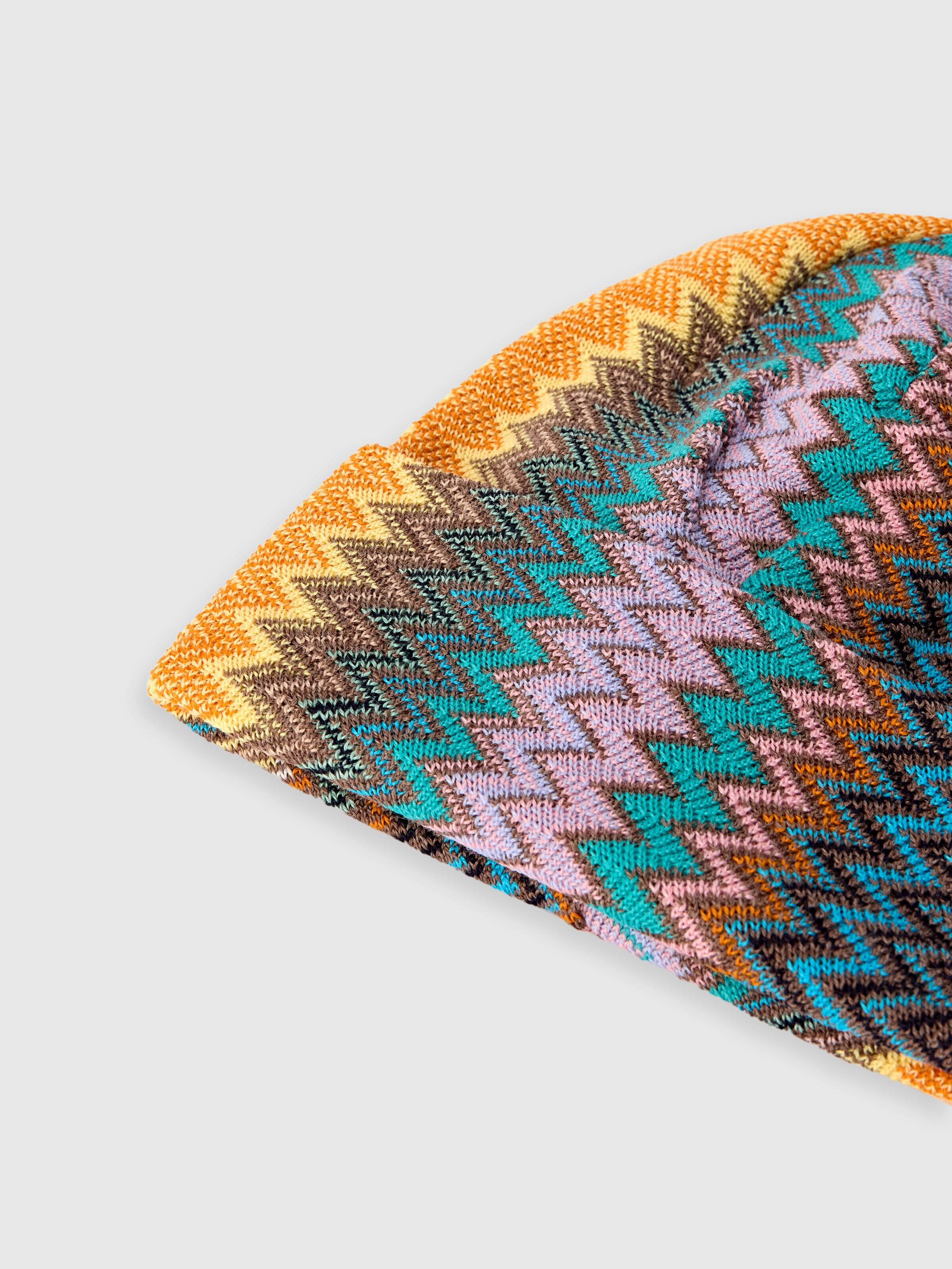 Women’s wool-blend zigzag hat, Multicoloured  - 1