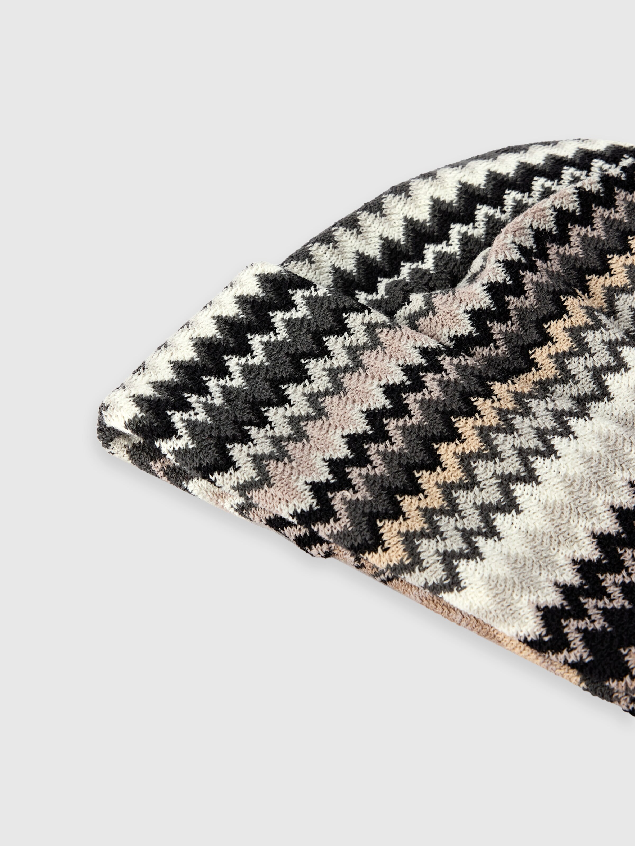 Men’s wool-blend zigzag hat, Multicoloured  - 1