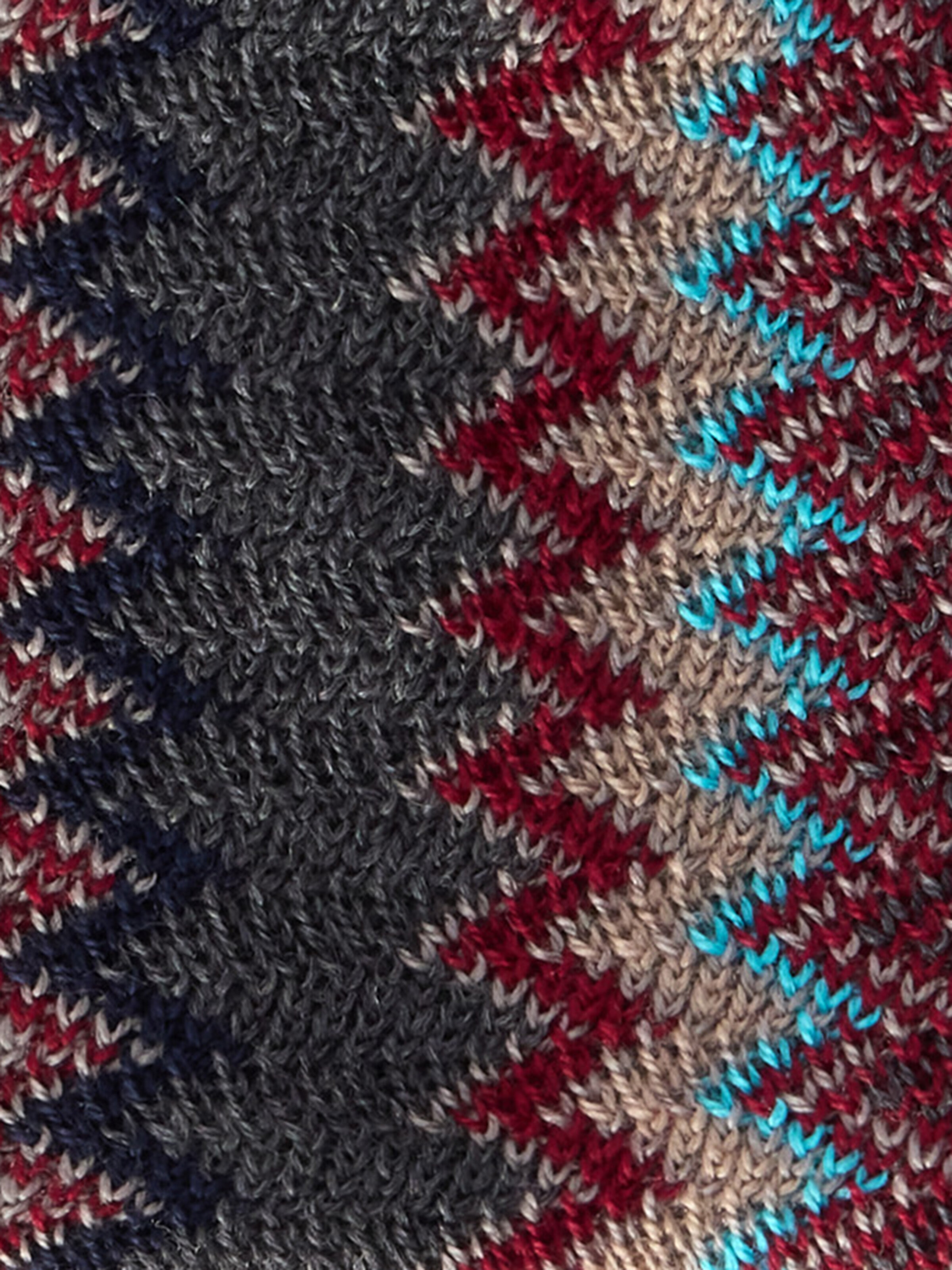 Men’s hat in pure wool, Multicoloured  - 2