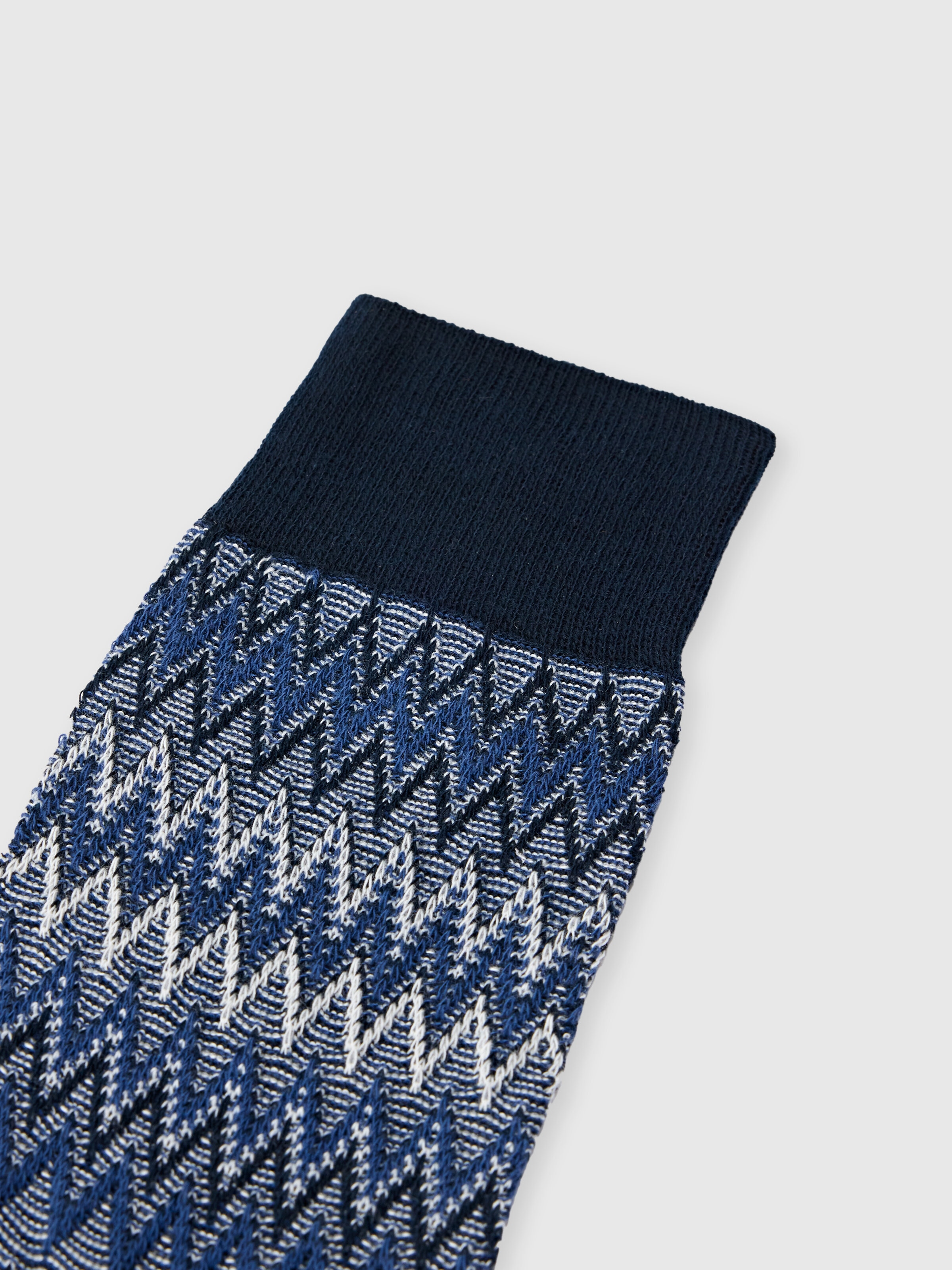 Calzini medi in misto cotone zig zag, Multicolore  - 2
