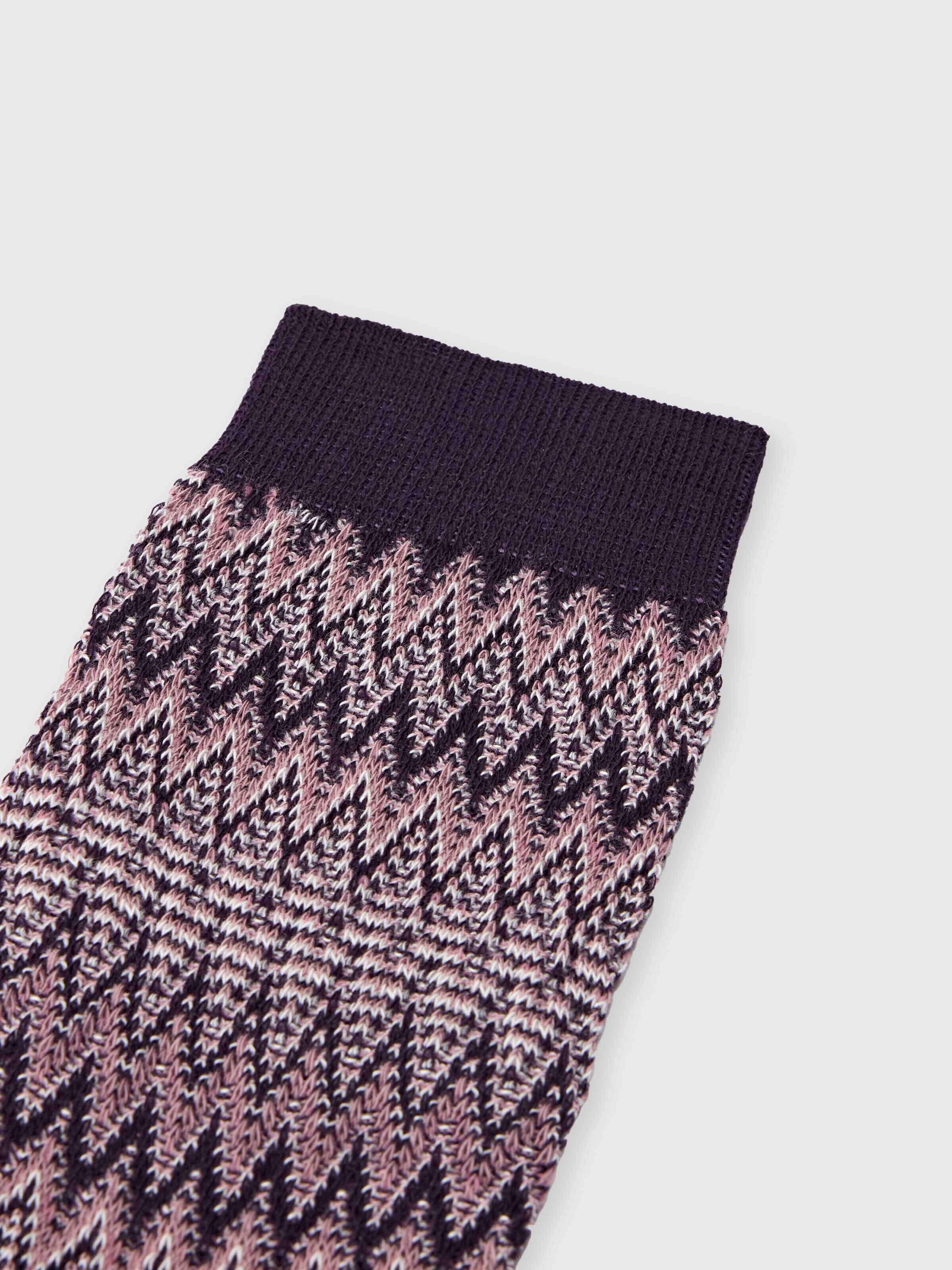 Calzini medi in misto cotone chevron, Multicolore  - 2