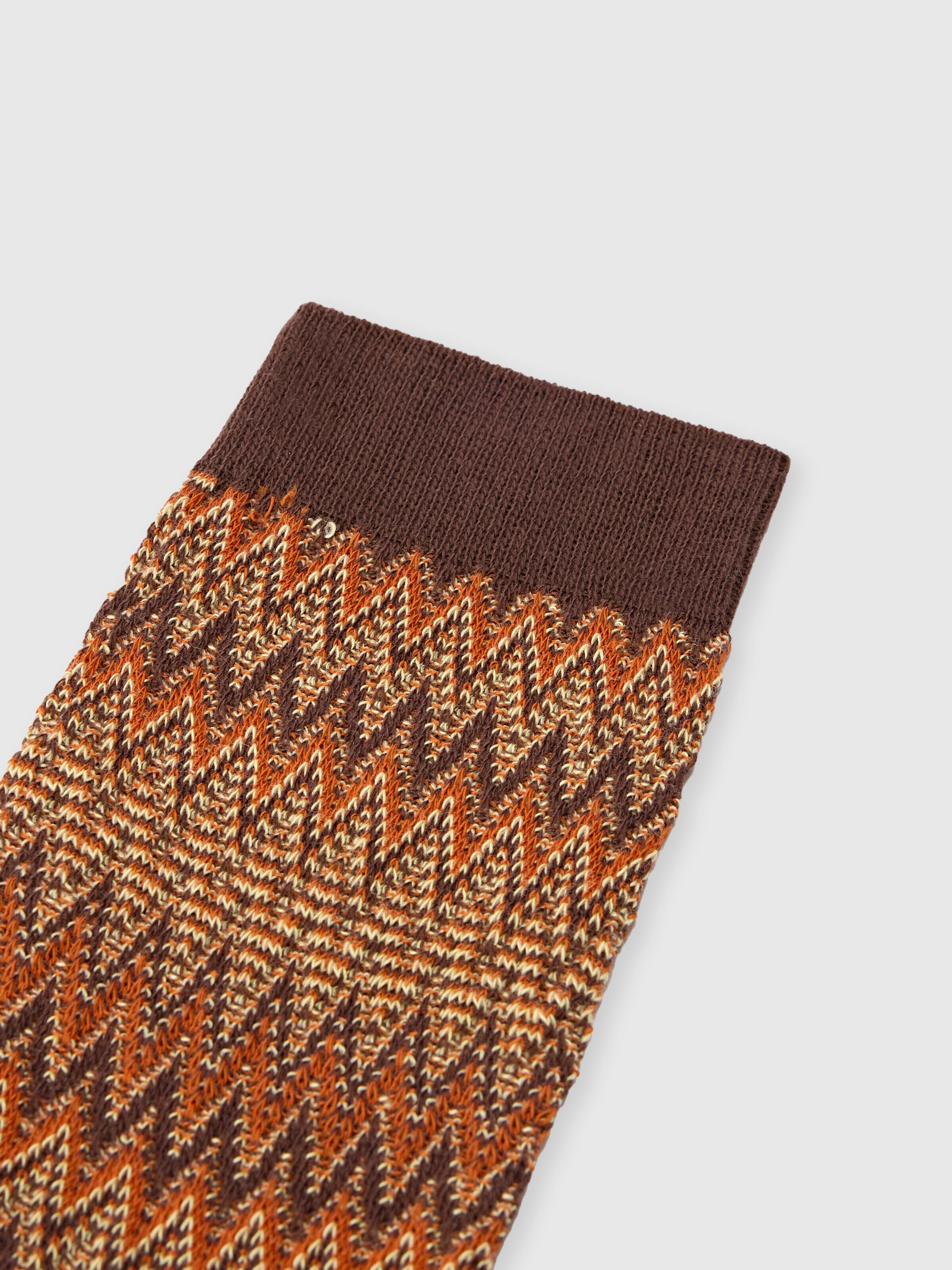 Calzini medi in misto cotone chevron, Multicolore  - 2