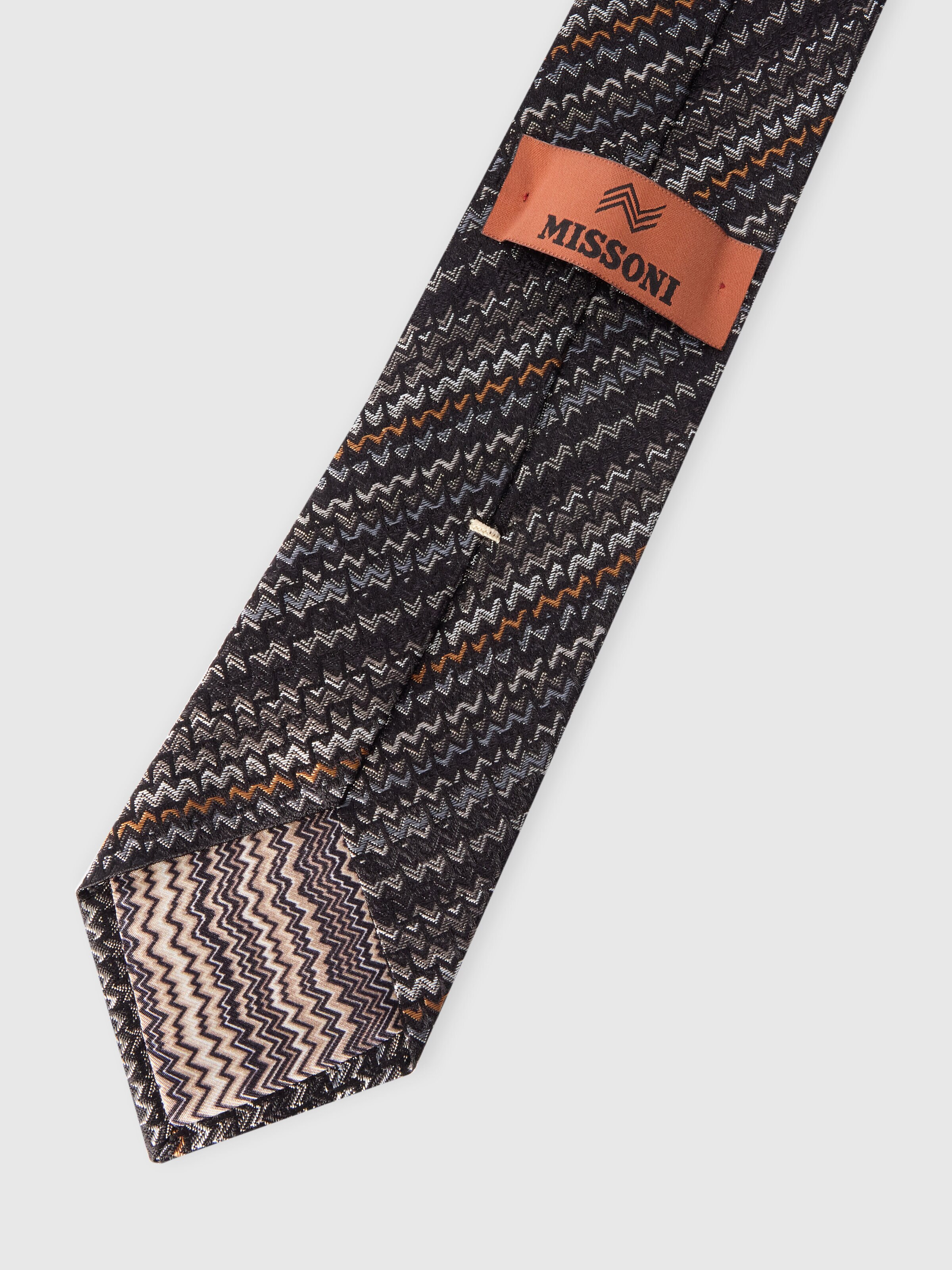 Corbata de seda con forro en contraste, Multicolor  - 2