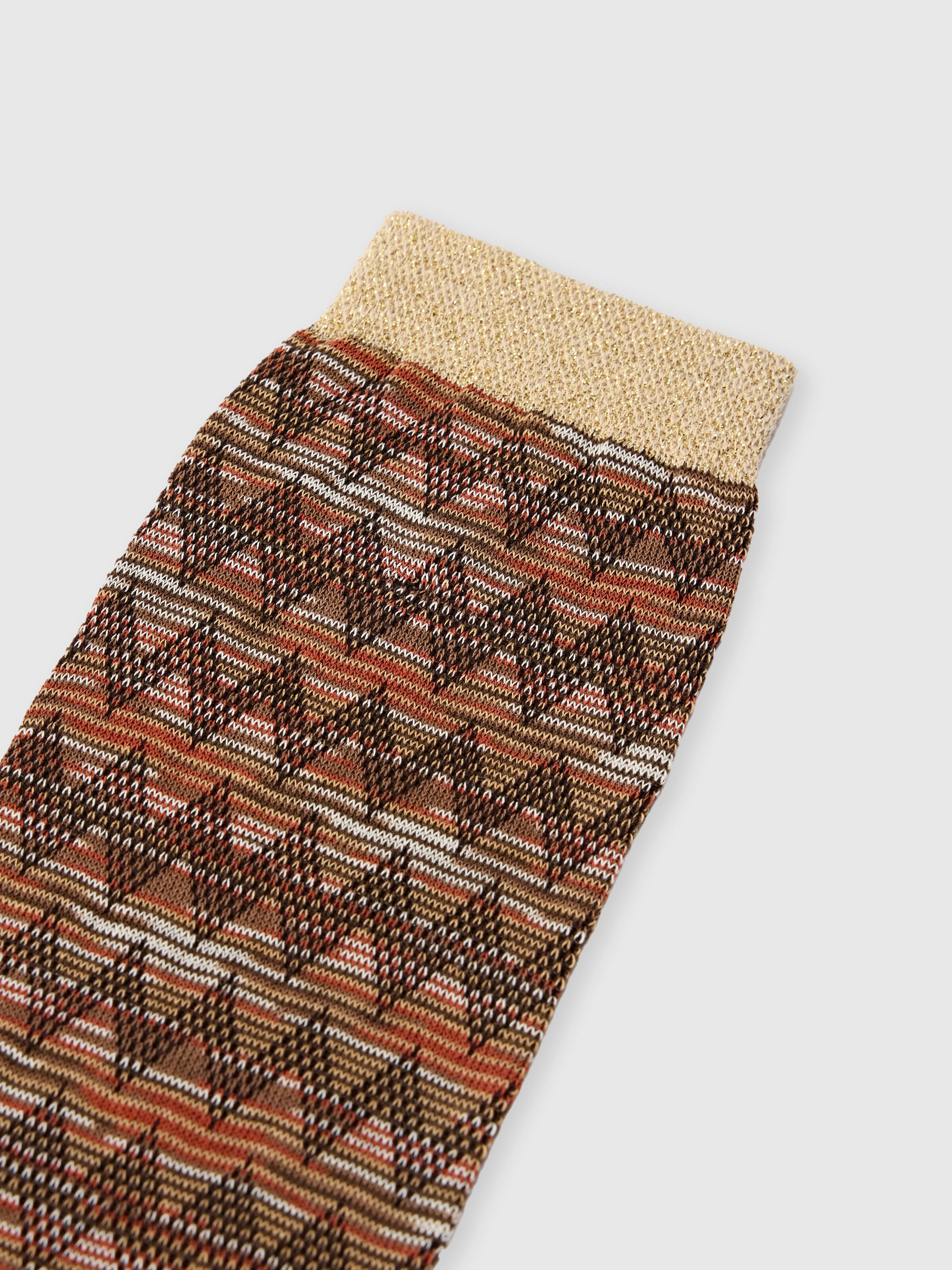 Long cotton-blend socks, Multicoloured  - 2