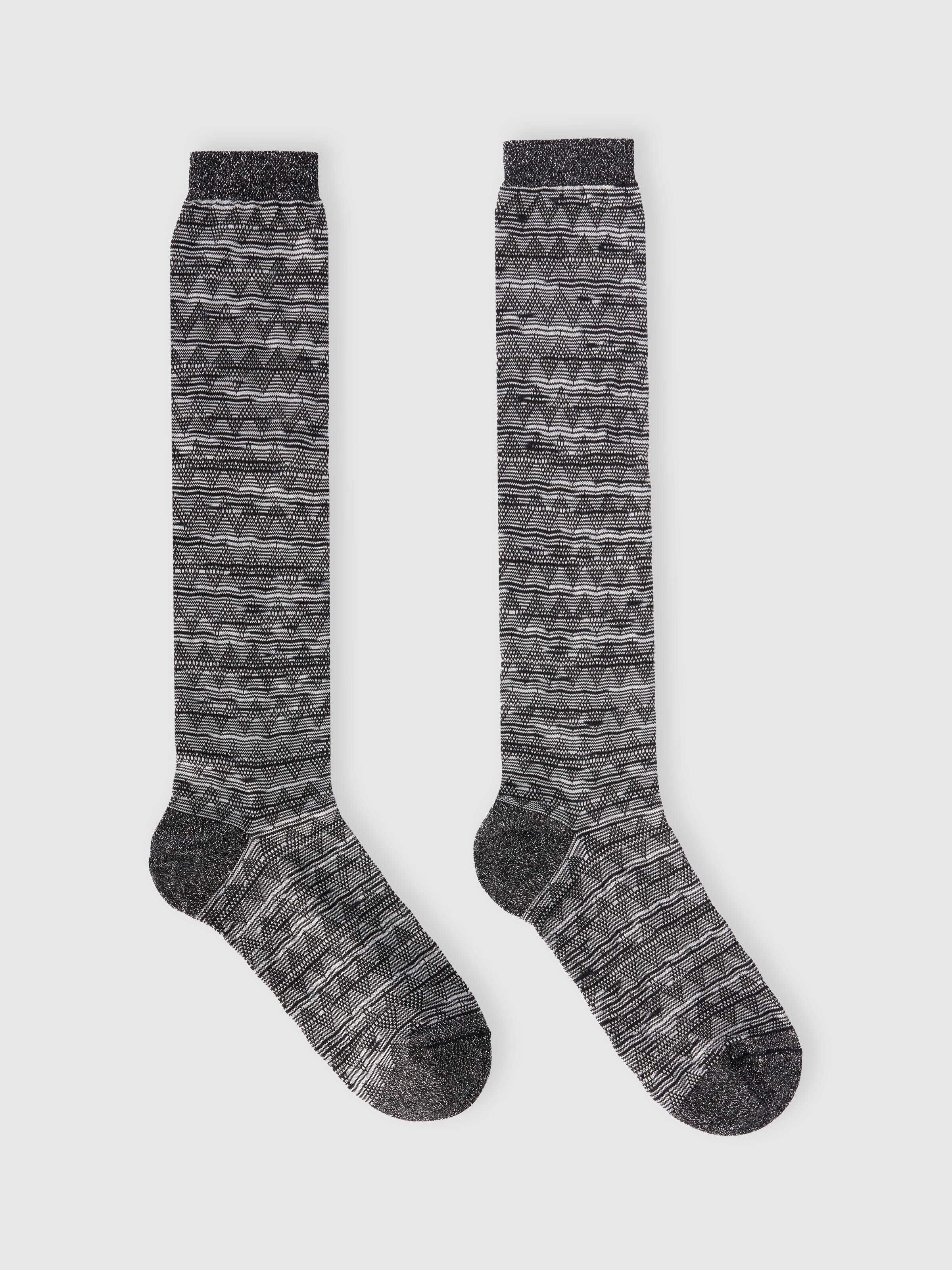 Long cotton-blend socks, Multicoloured  - 0