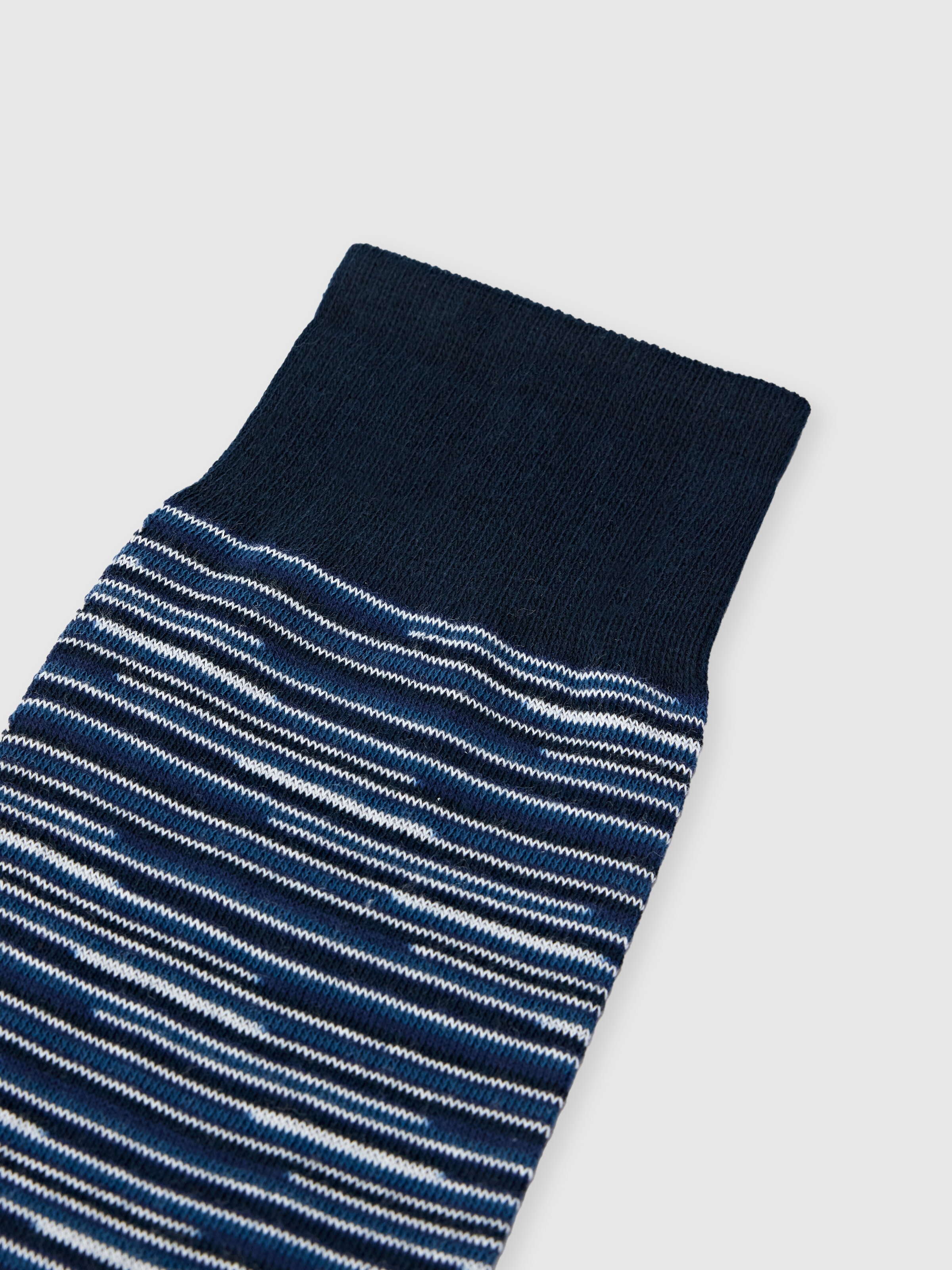 Long flame-patterned cotton-blend socks, Multicoloured  - 2