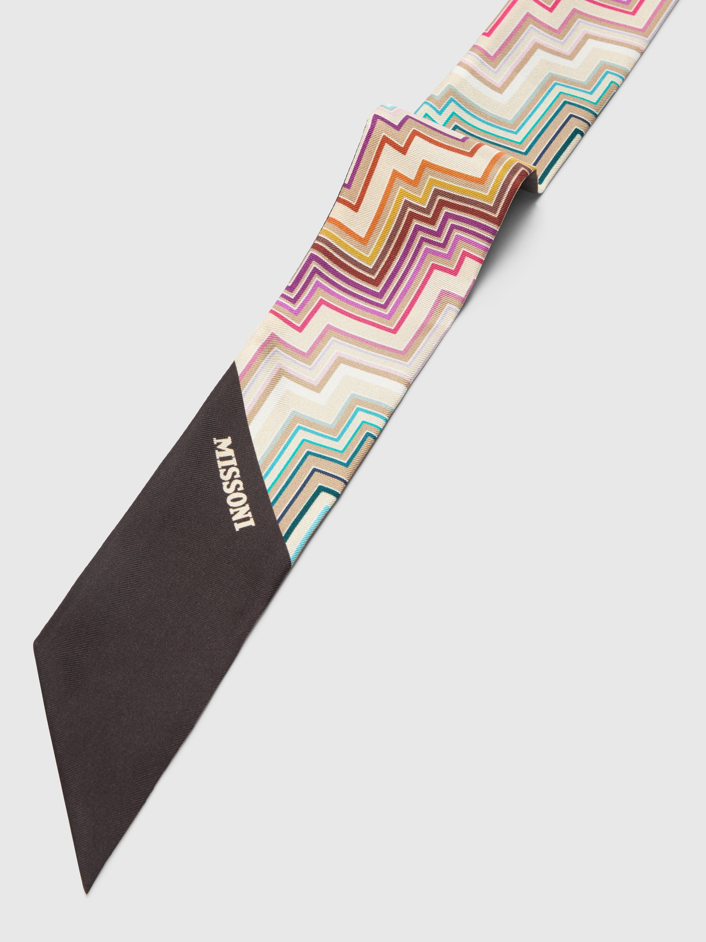 Pañuelo de bolsillo con motivo en zigzag, Multicolor  - 1