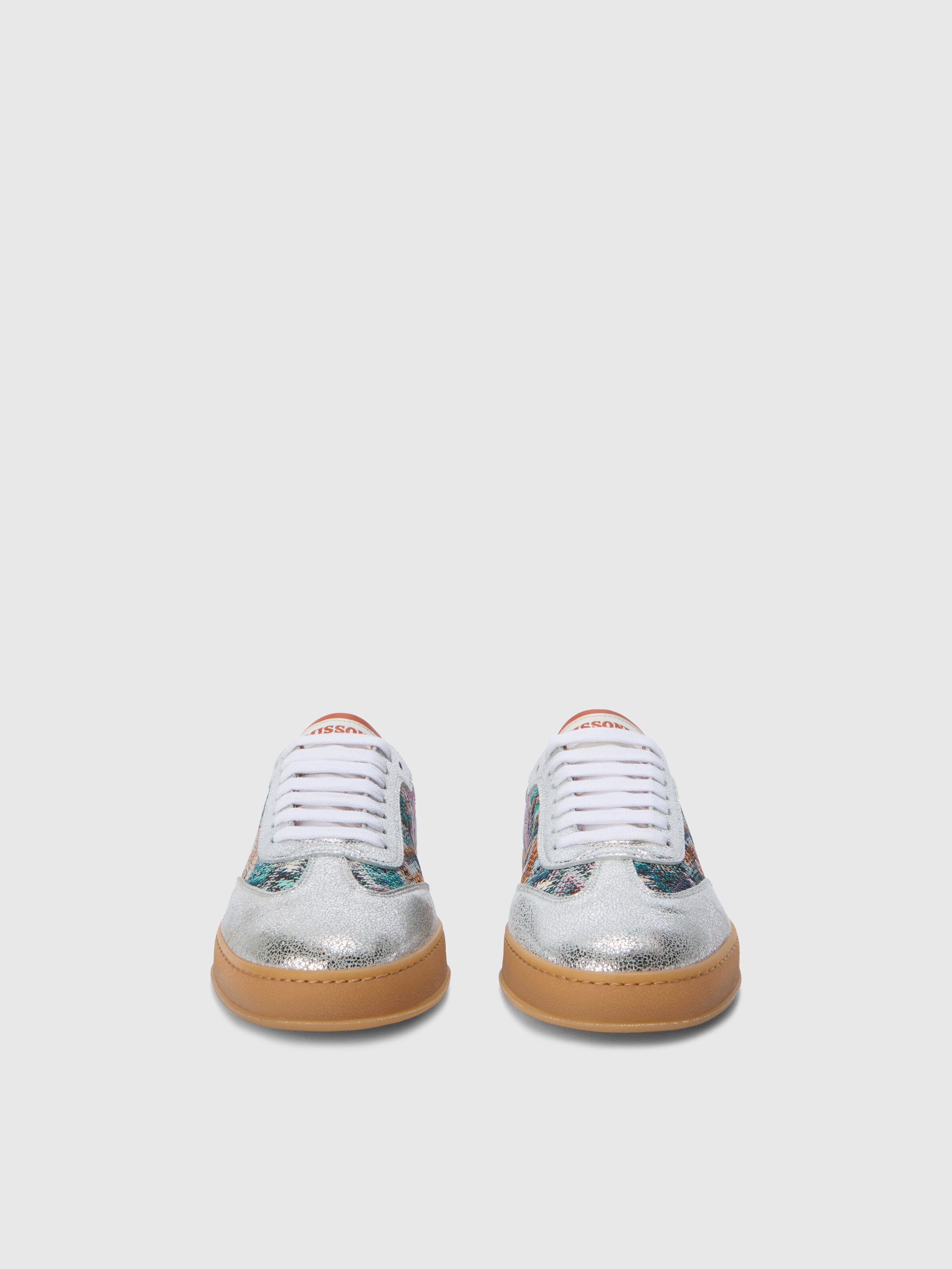 Sneakers con motivo chevron, Multicolore  - 2