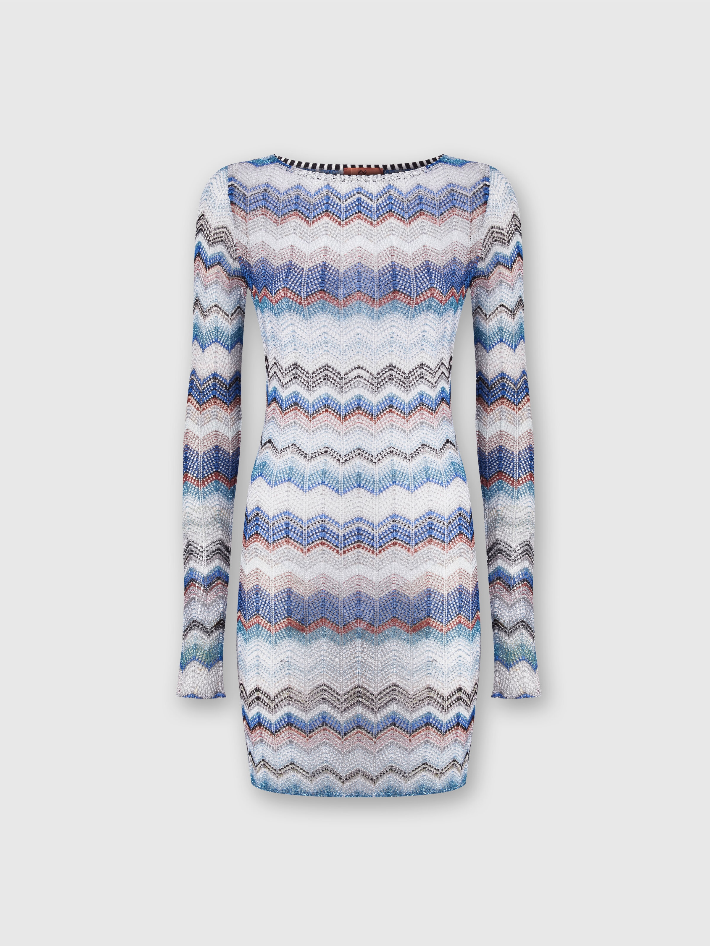 Zigzag crochet dress with lurex Multicoloured | Missoni