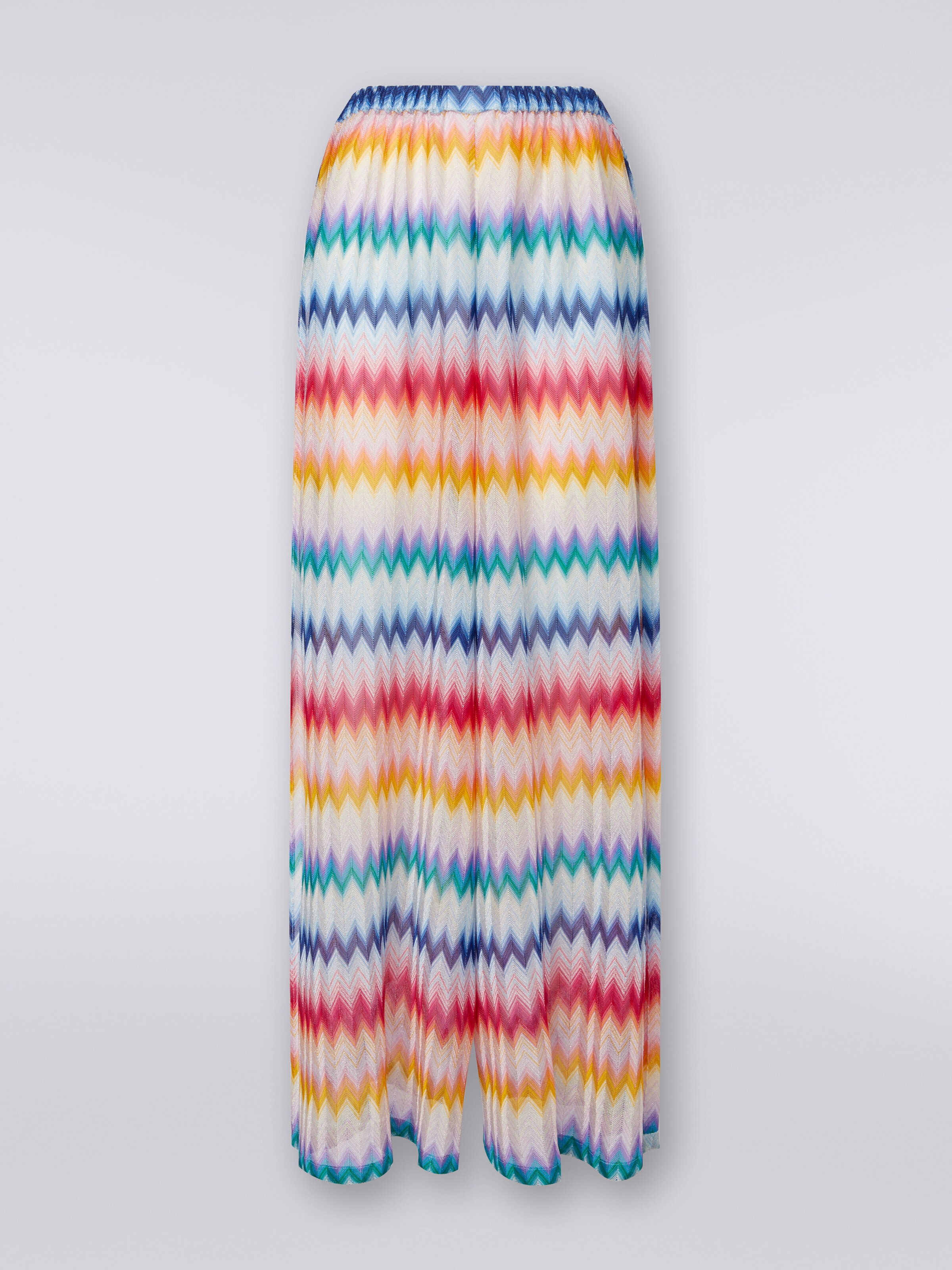 Pantalon de plage à zig zag et lurex, Multicolore  - 0