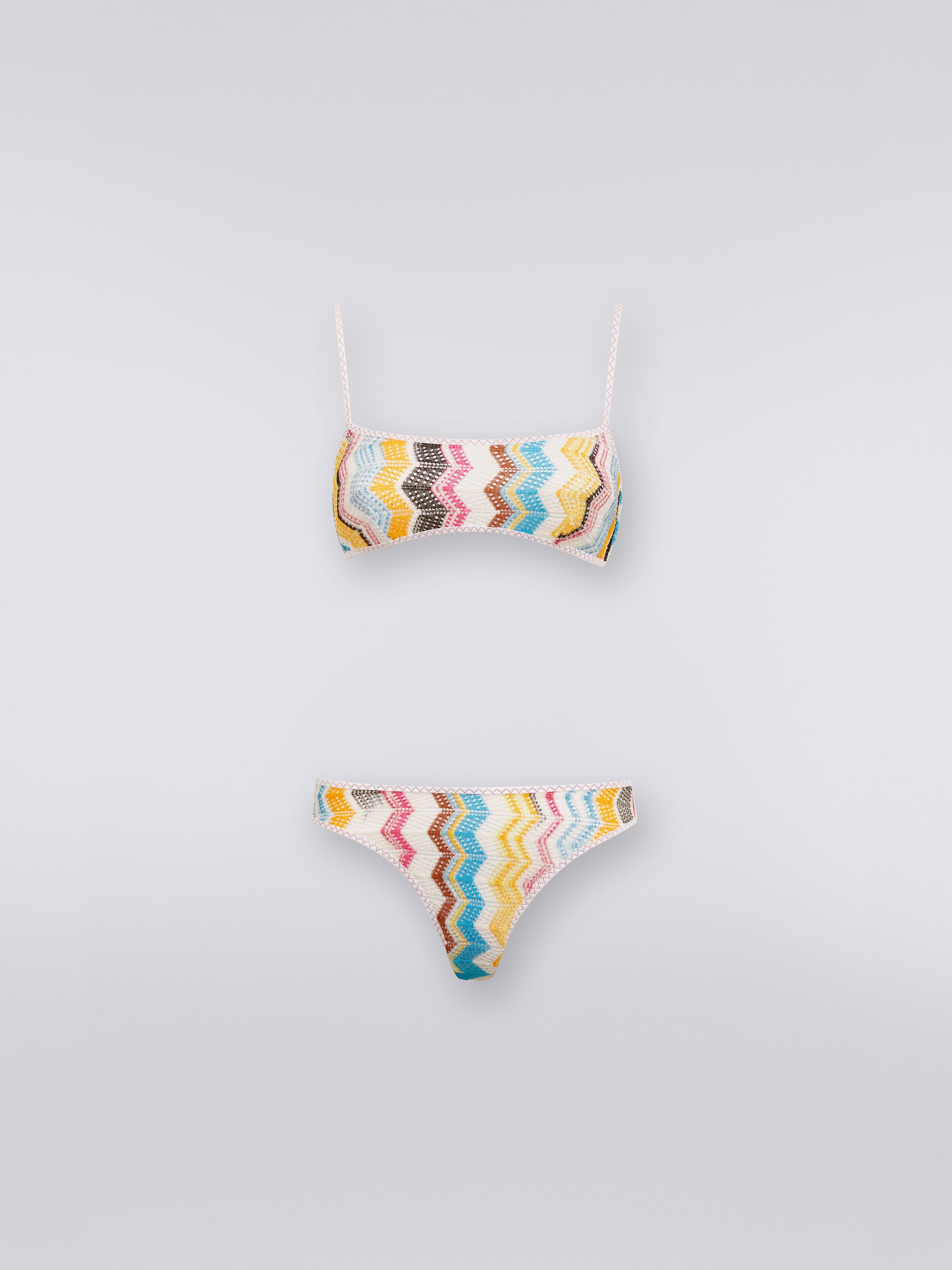 Bikini de viscosa efecto ganchillo, Multicolor  - 0