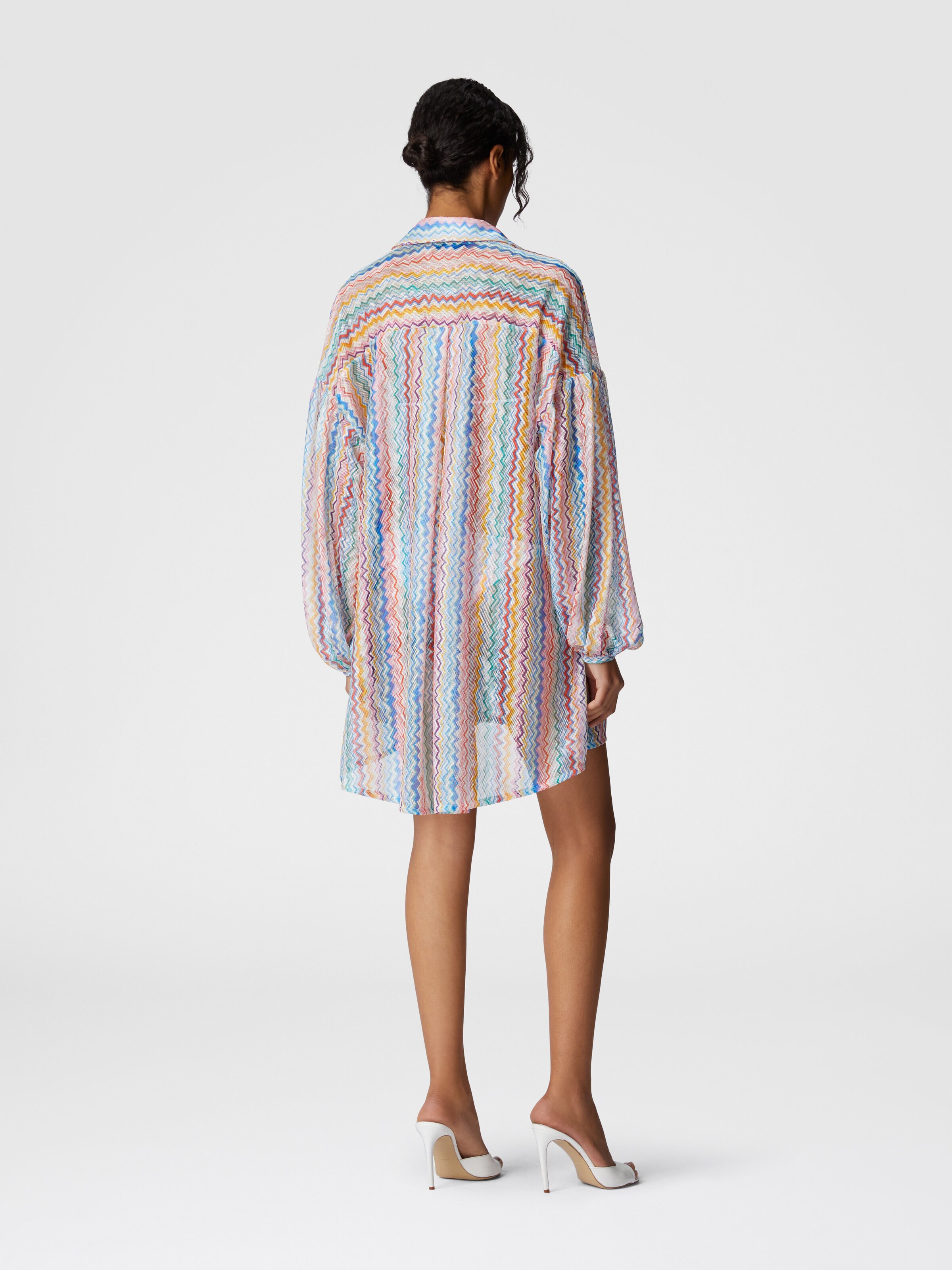 Camisa oversize con mangas abullonadas, Multicolor  - 2