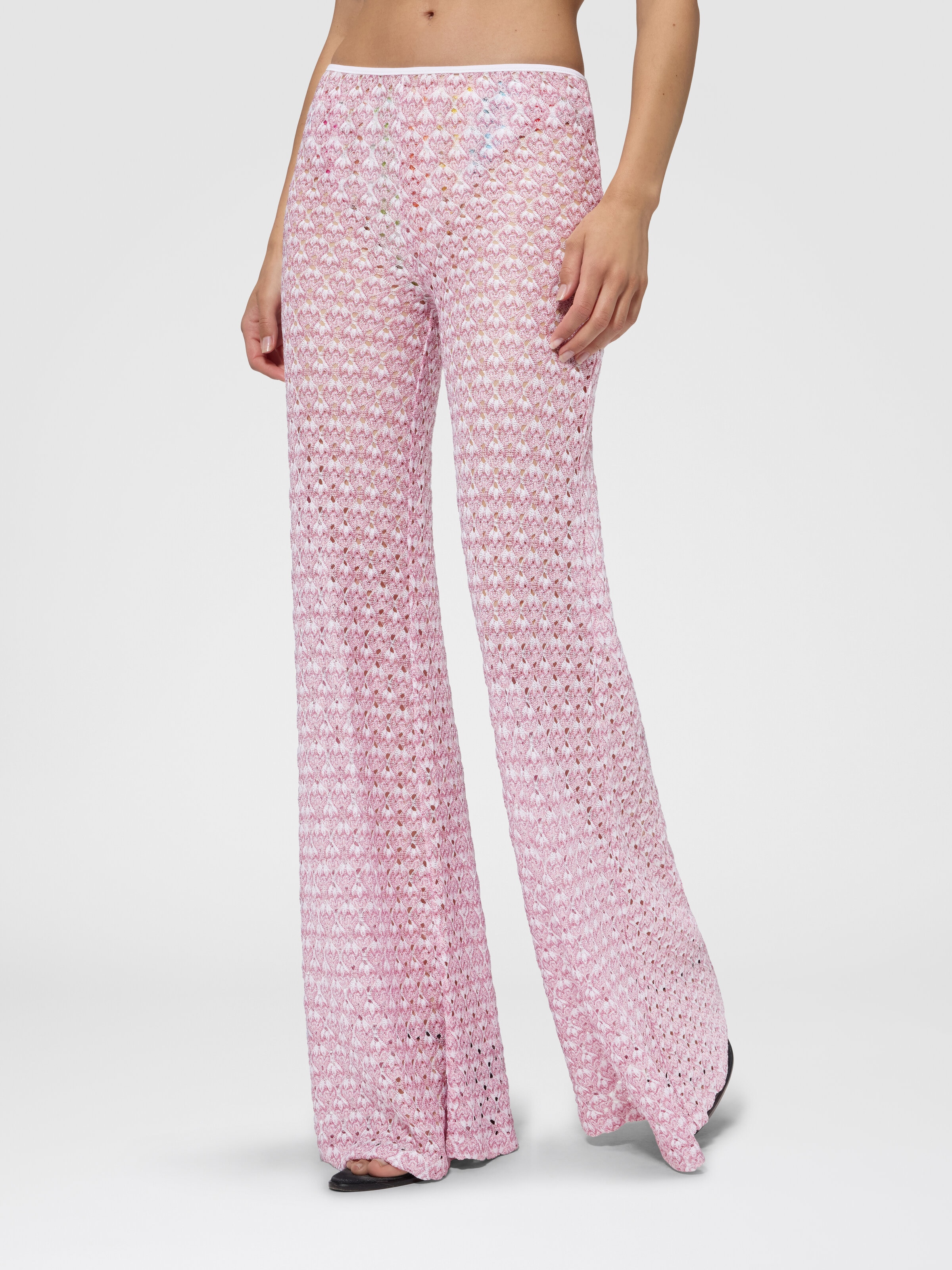Low-rise lace pants Pink | Missoni
