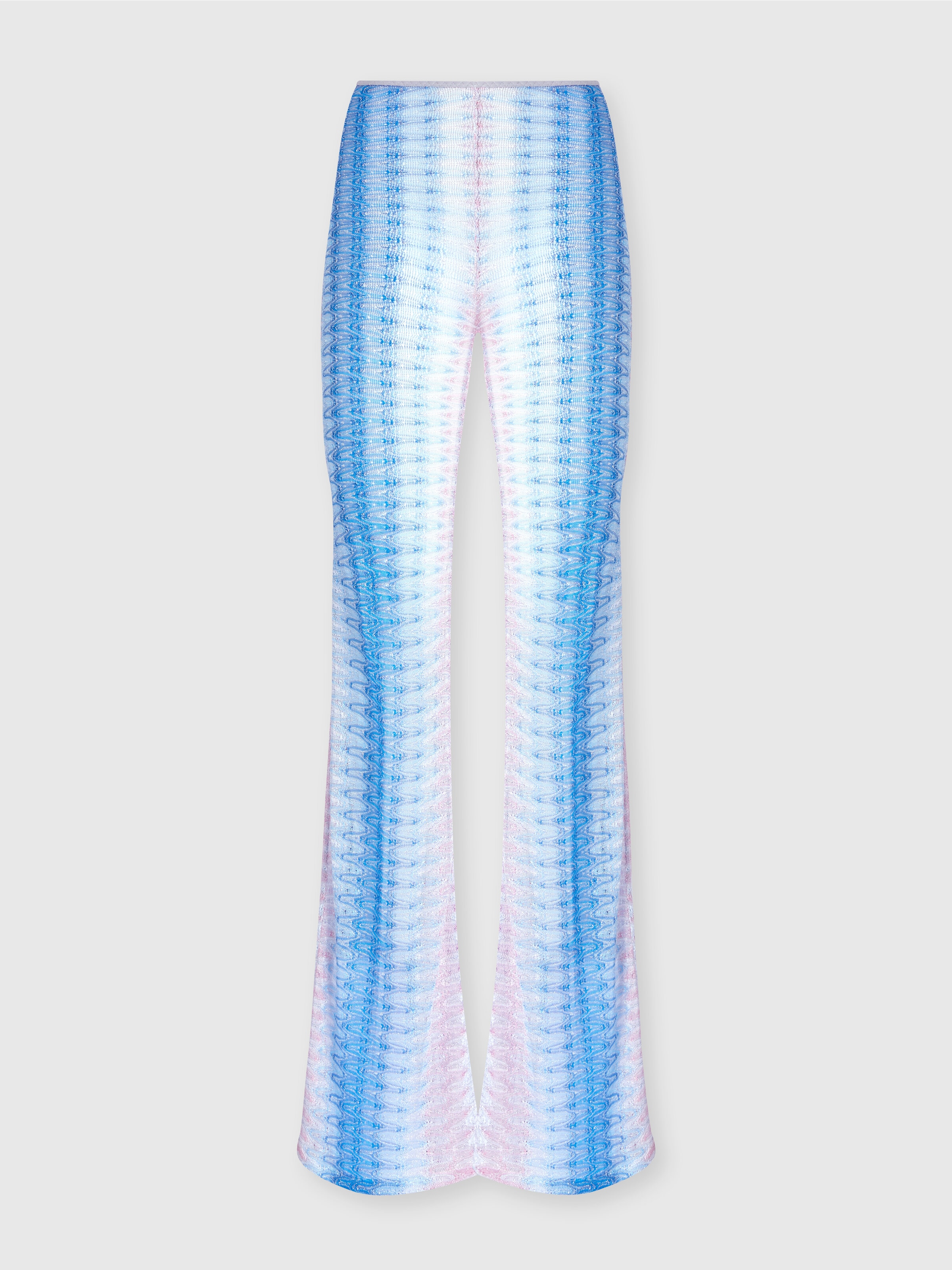 Low-rise dégradé lace pants, Blue & Pink   - 0