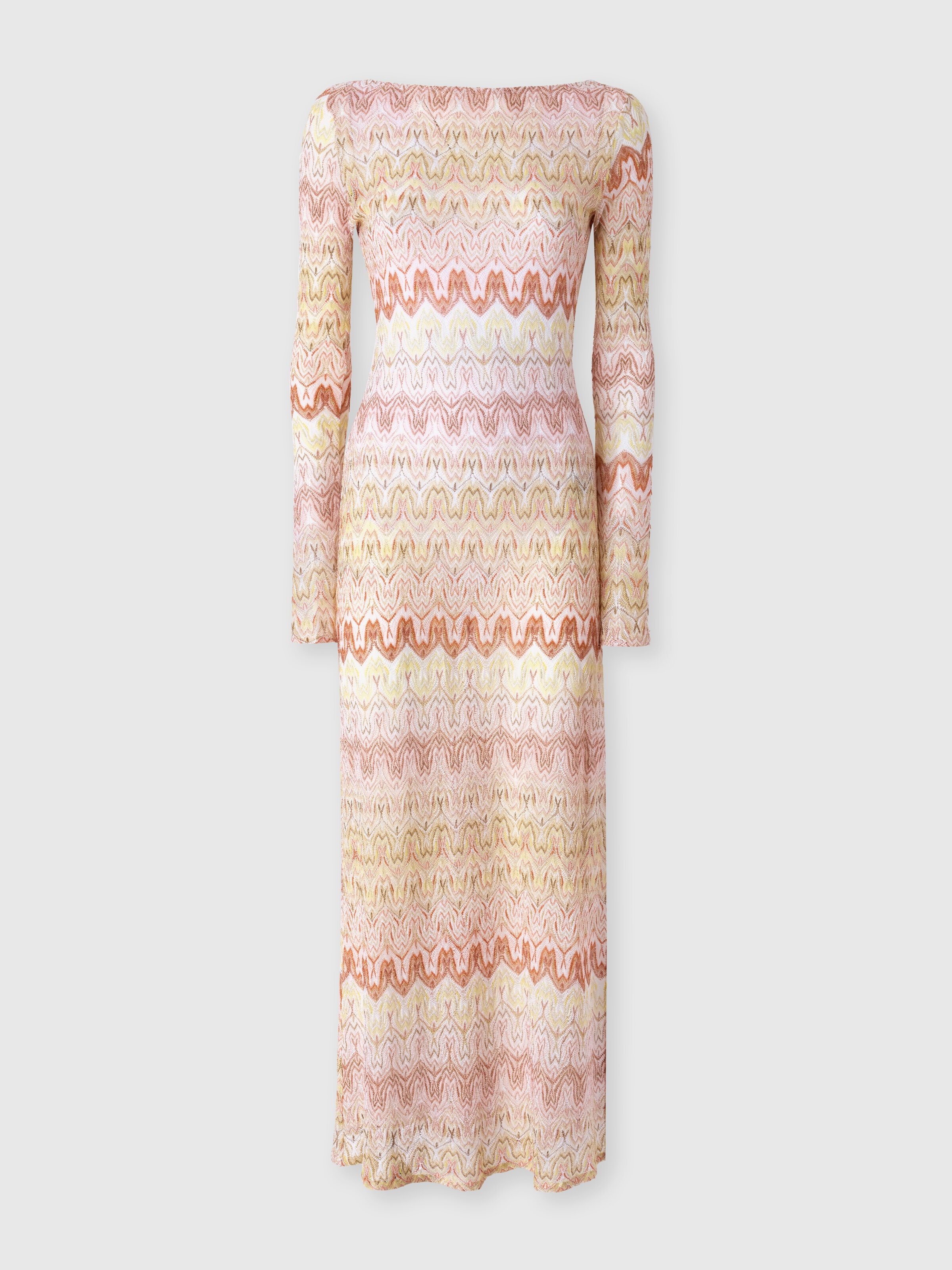 Long cover-up in space-dye lace Pink & Gold | Missoni