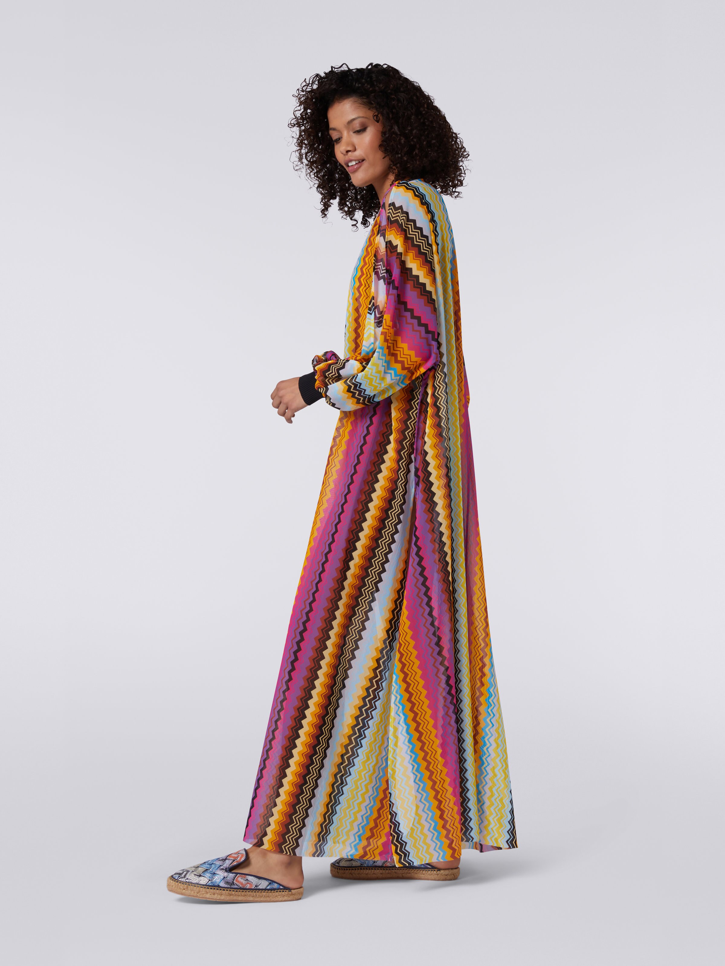 Long-sleeved long cover up, Multicoloured - 2