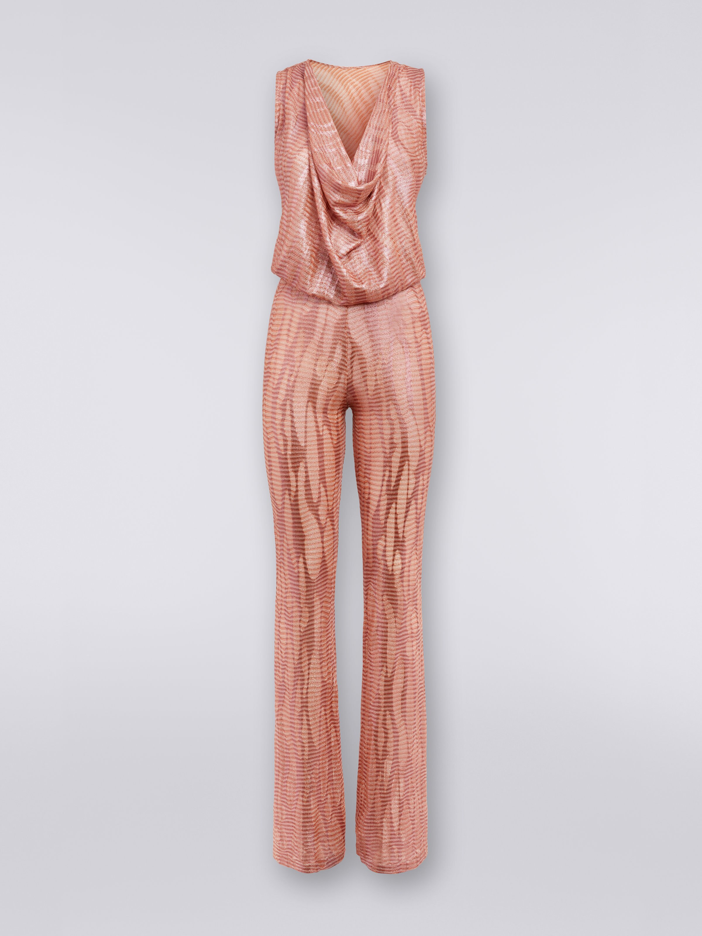 Mono en punto de viscosa jacquard, Rosa - 0