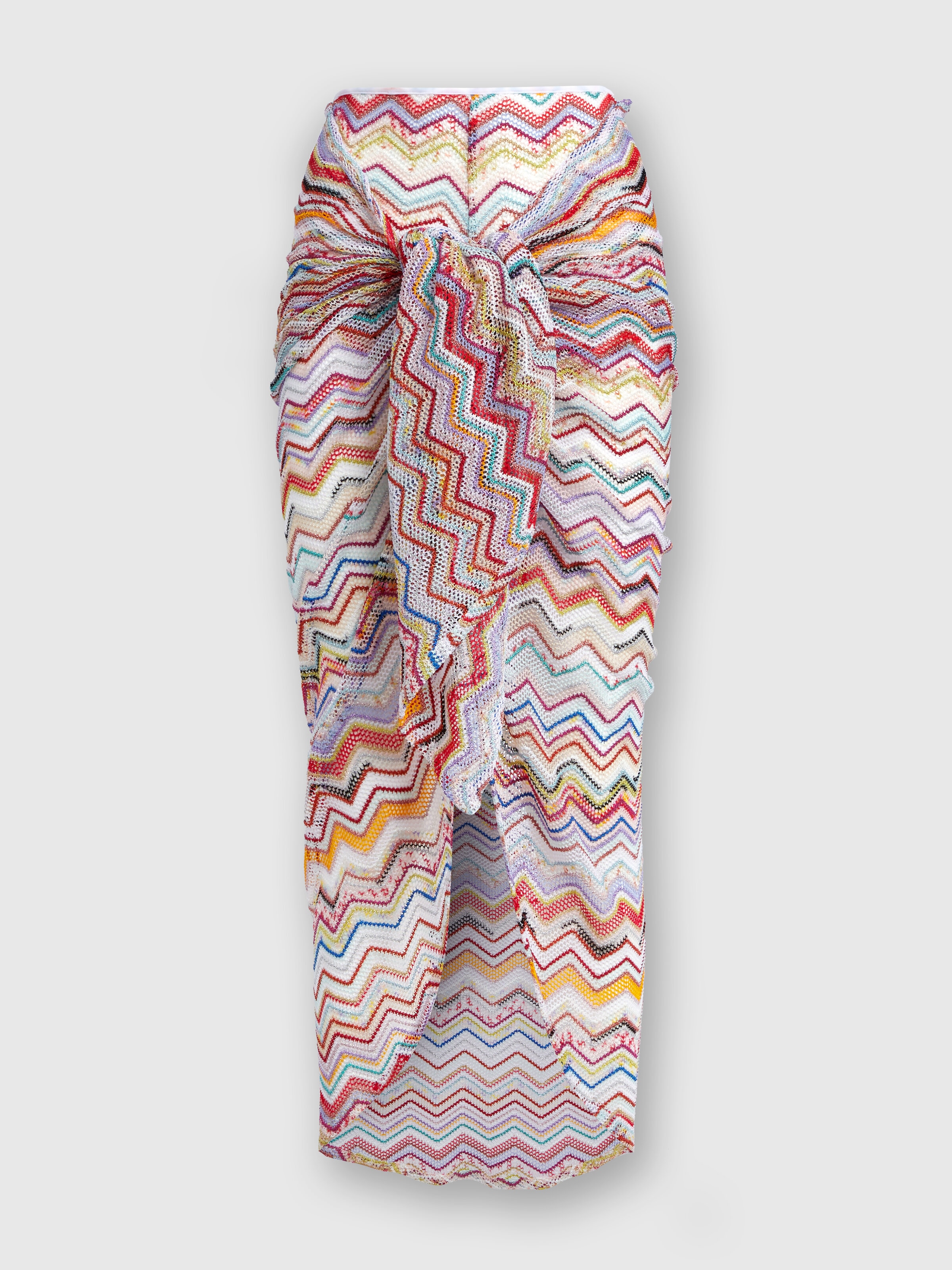 Falda pareo de ganchillo con lúrex, Multicolor  - 0