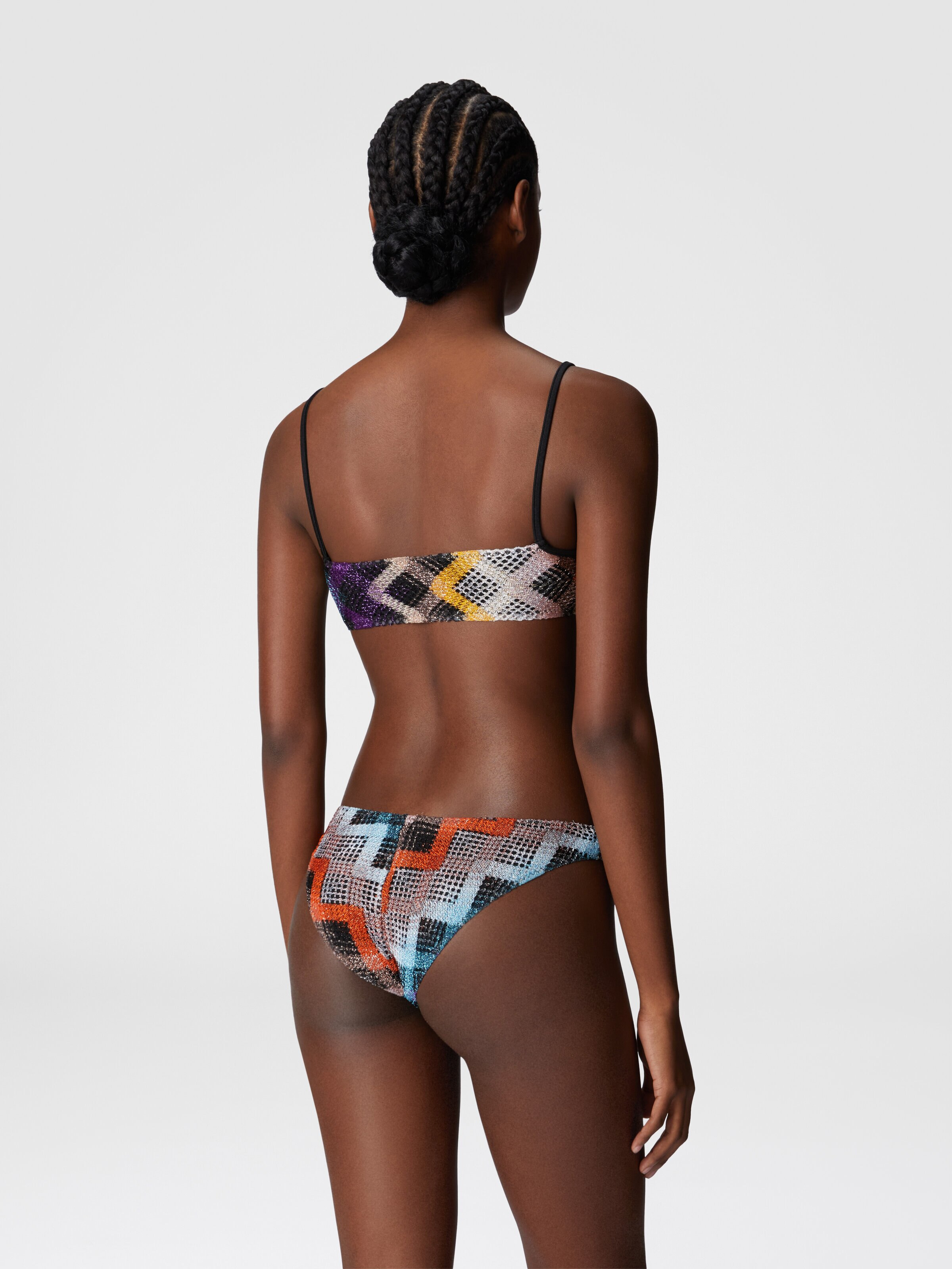 Brasserie bikini with front ties, Multicoloured  - 2