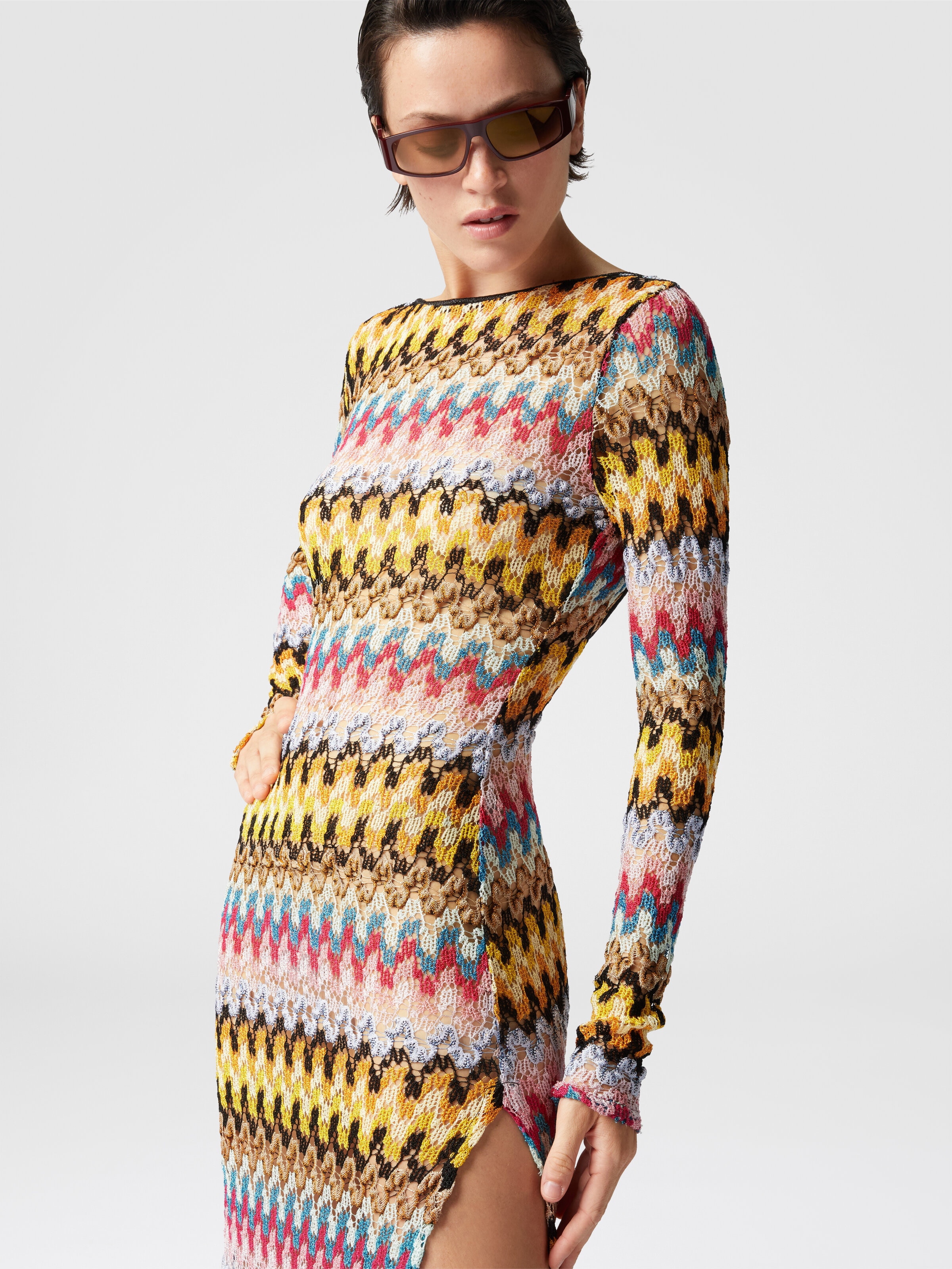 【未使用タグ付】MISSONI/ミッソーニ　オレンジタグ　ロングワンピース　40