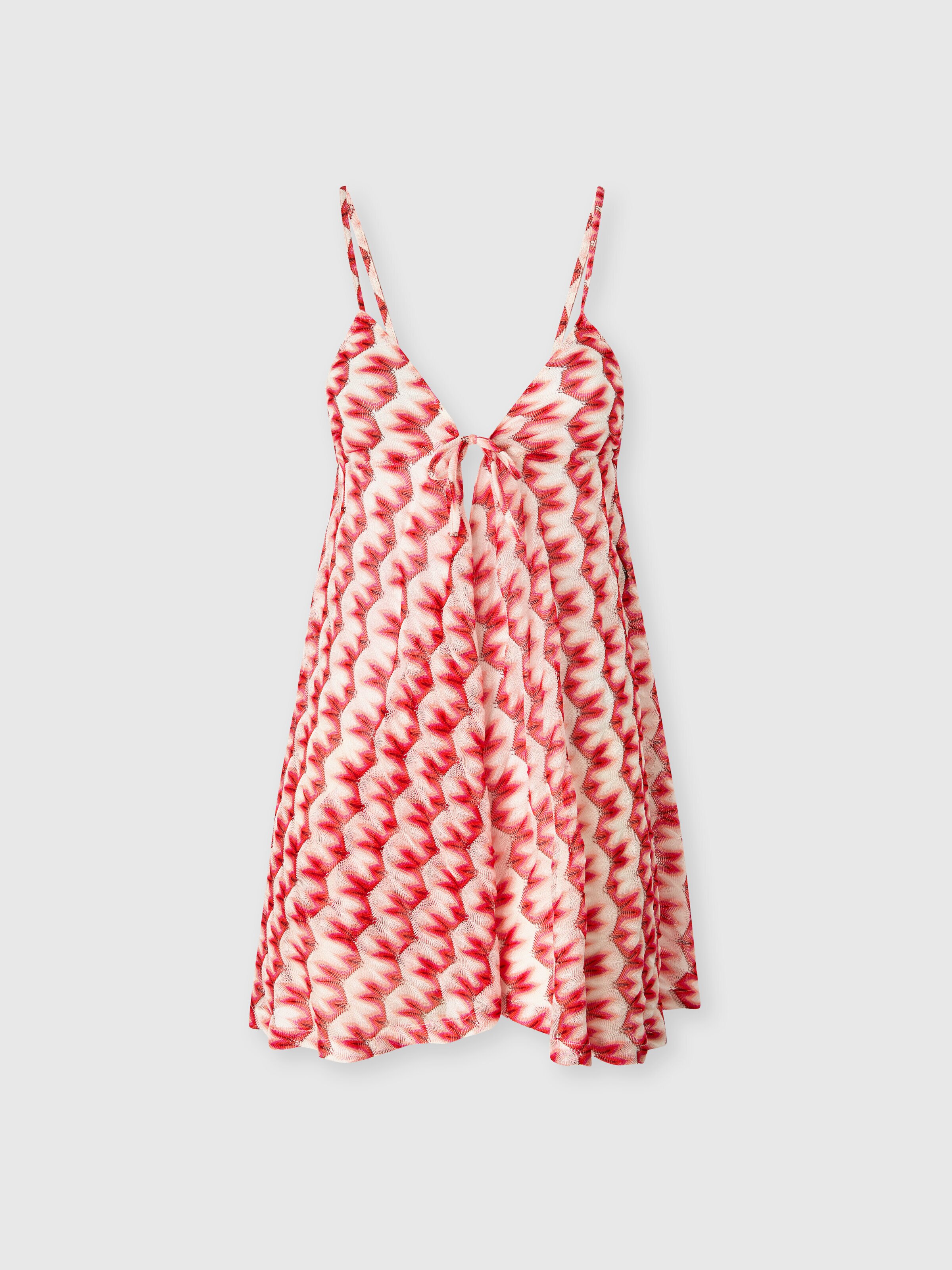 Tuta copricostume in viscosa motivo floreale, Multicolore  - 0