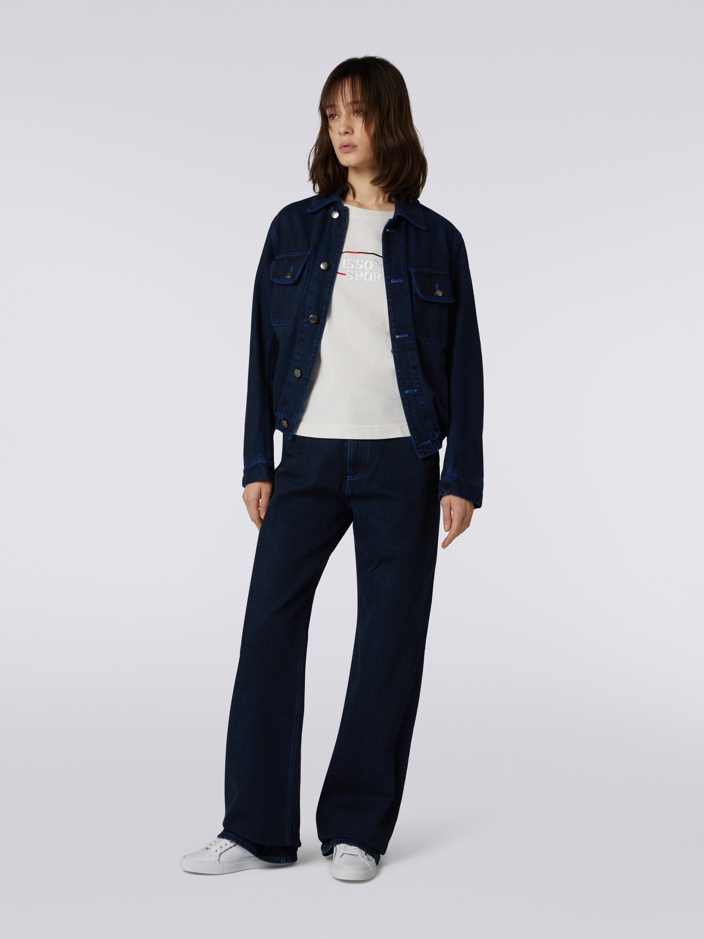 Giubbotto in denim, Blu - 1