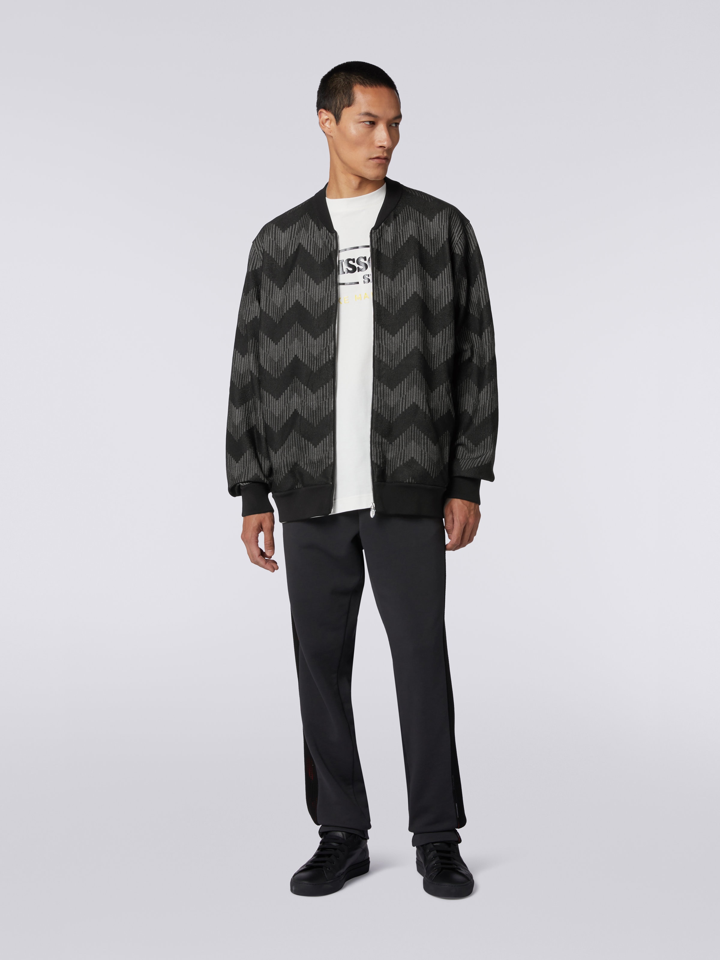 Men's Wool Blend Bomber Jacket