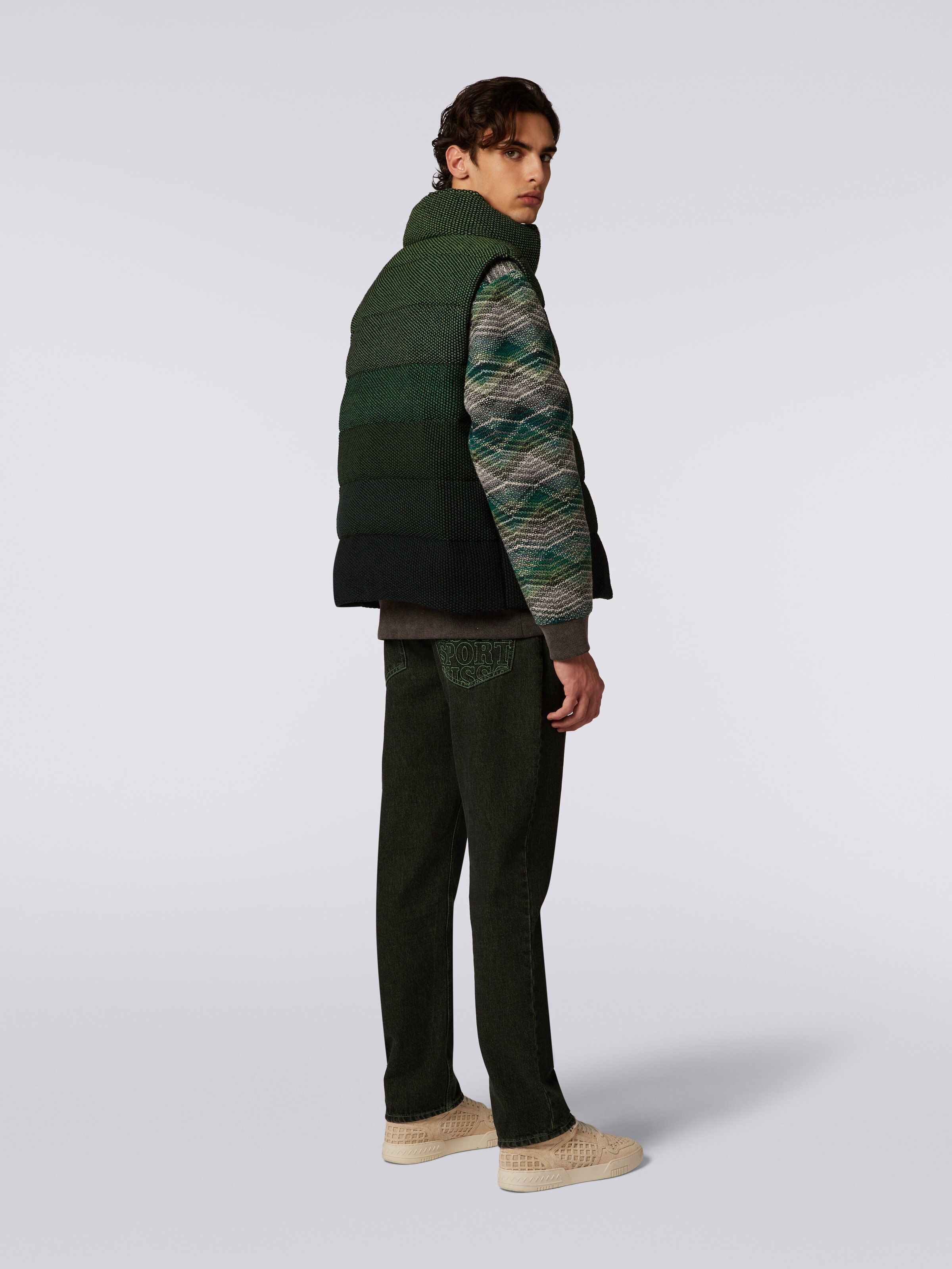 Dégradé padded gilet, Green - 3
