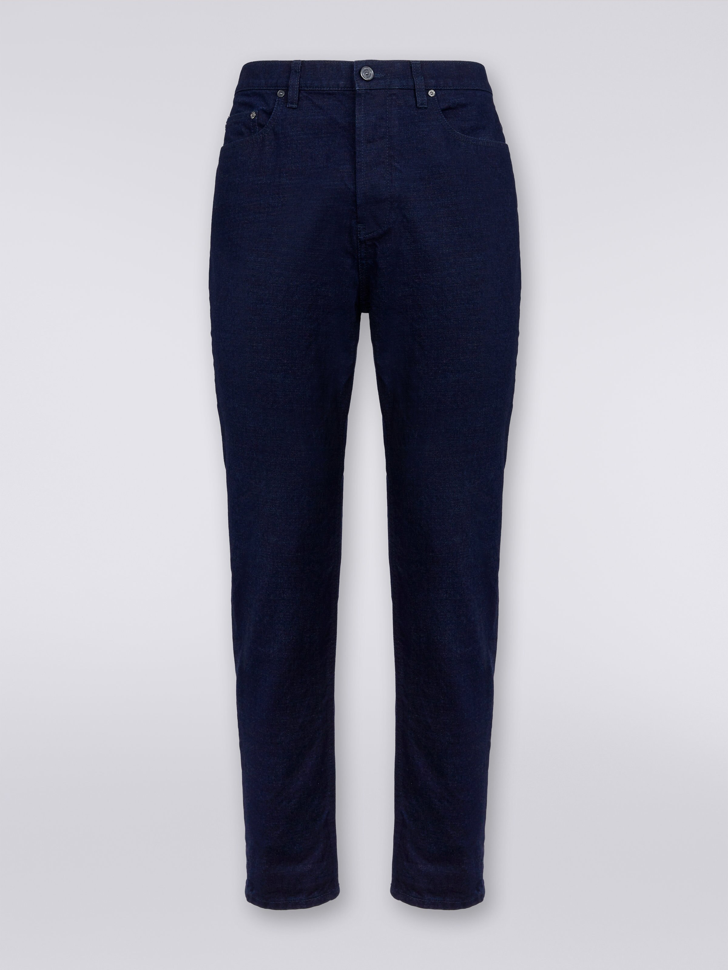 Five-Pocket-Jeans, Blau - 0