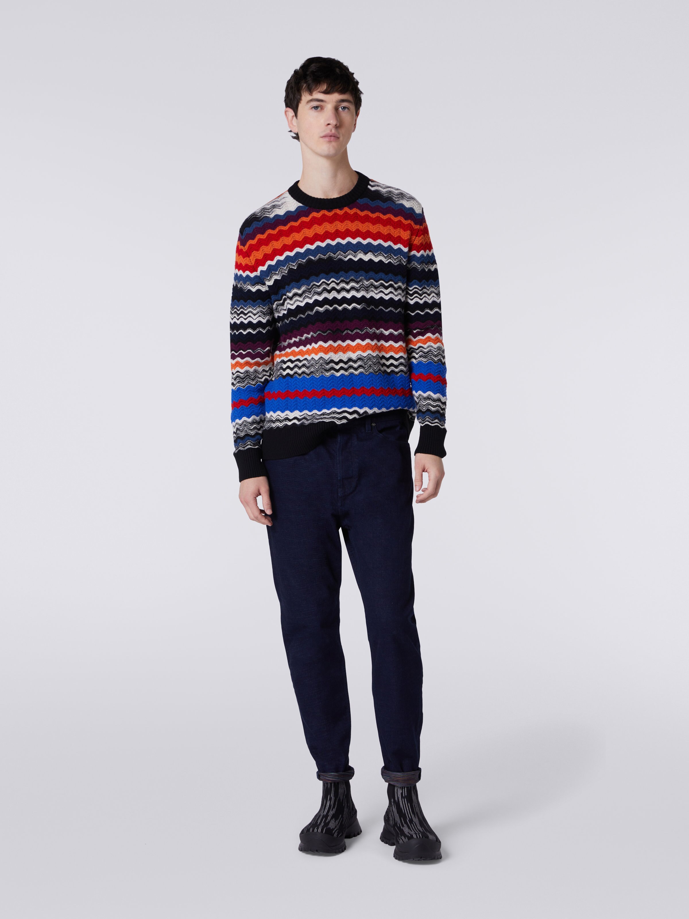 Five-Pocket-Jeans, Blau - 1