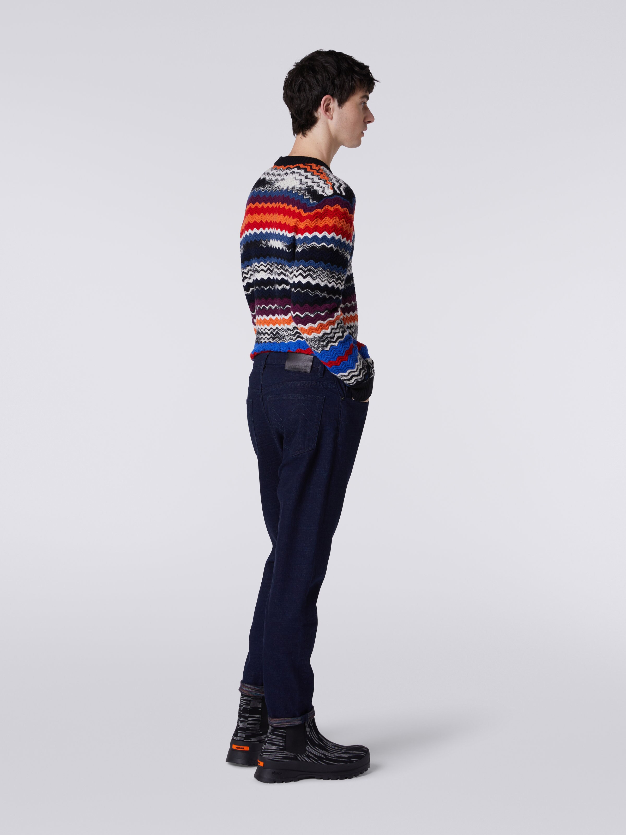 Five-Pocket-Jeans, Blau - 3