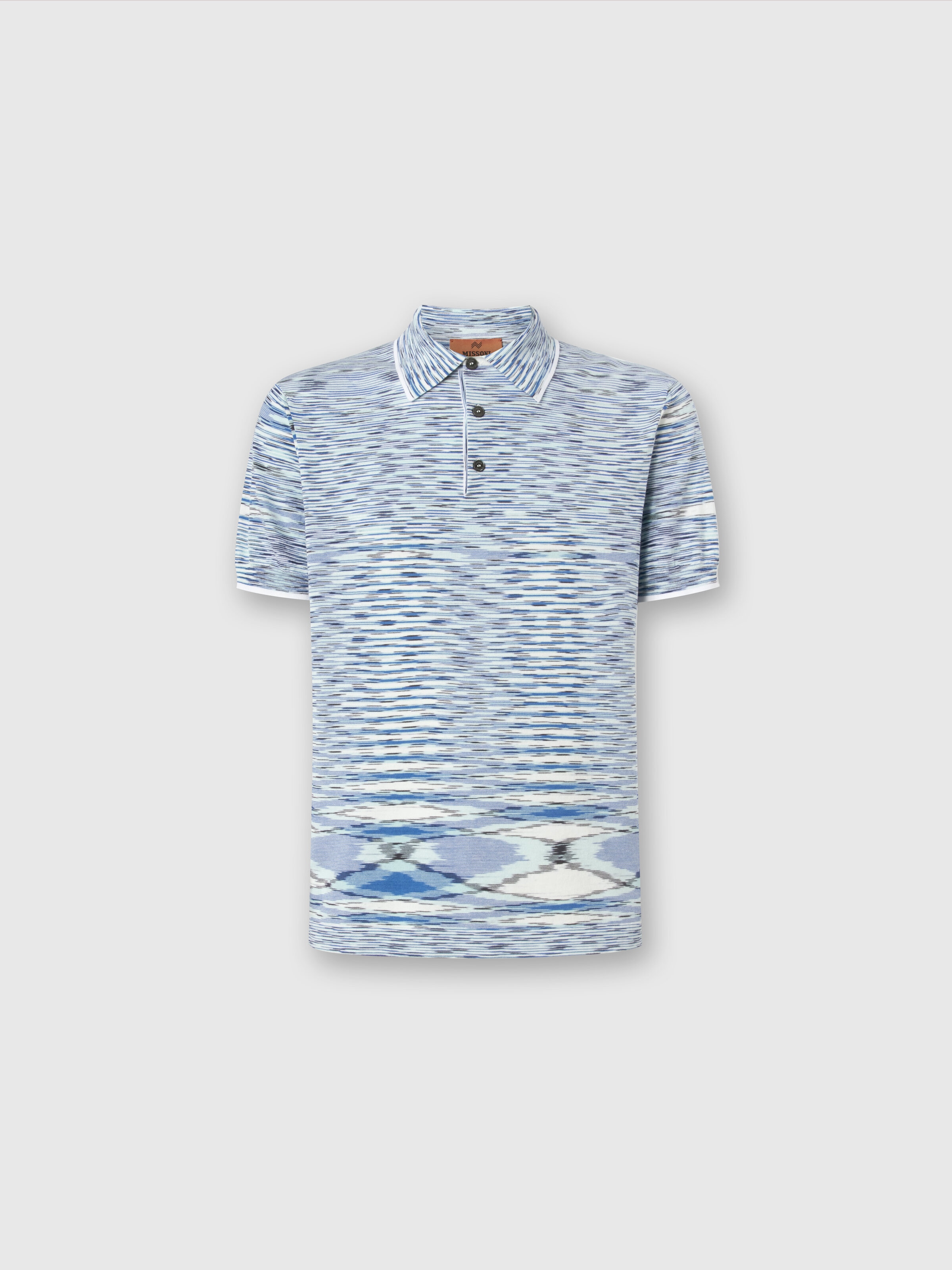 Polo de algodón flameado, Multicolor  - 0