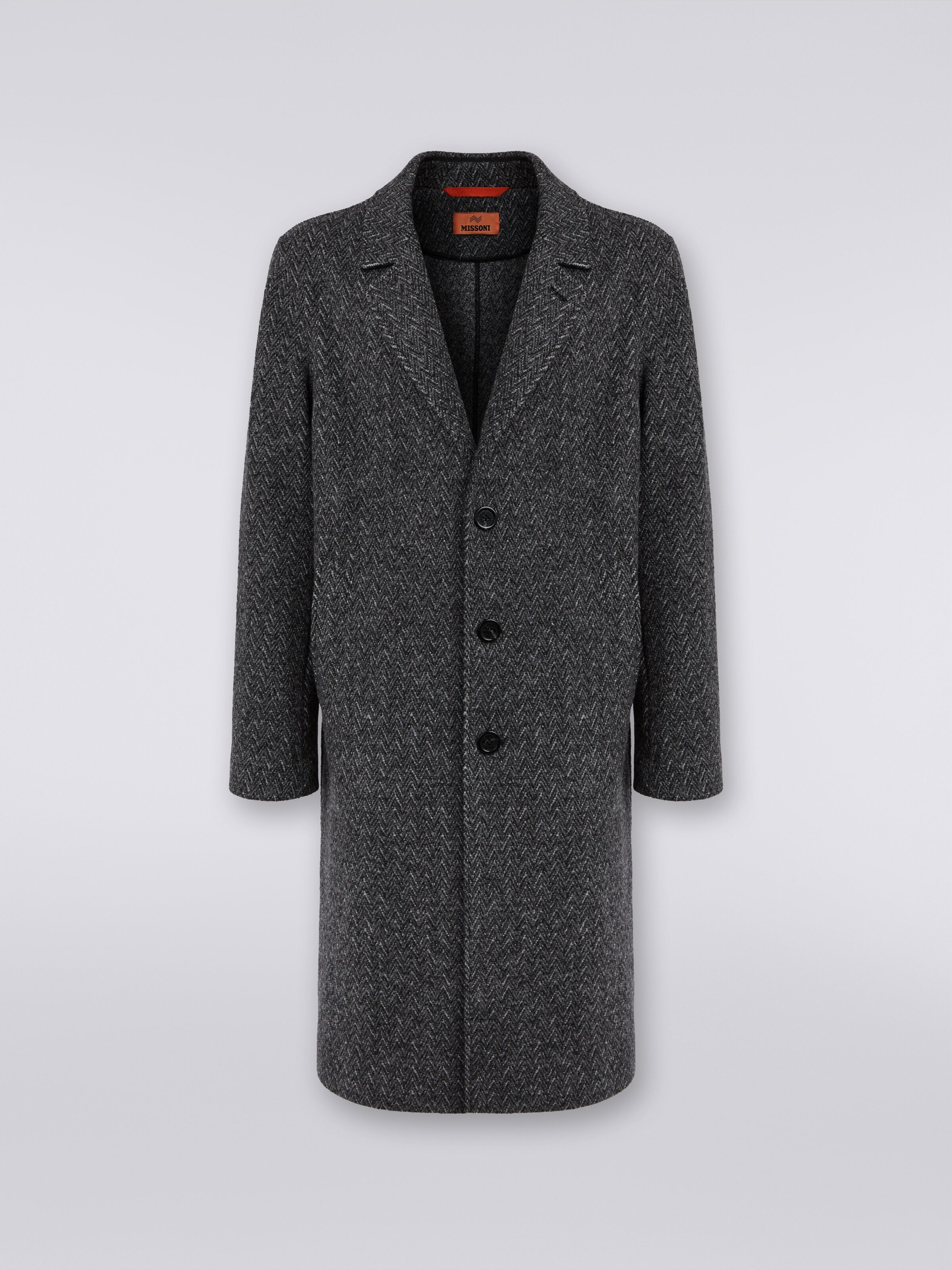 The Herringbone Recycled Wool Coat in Black – Frank And Oak Canada