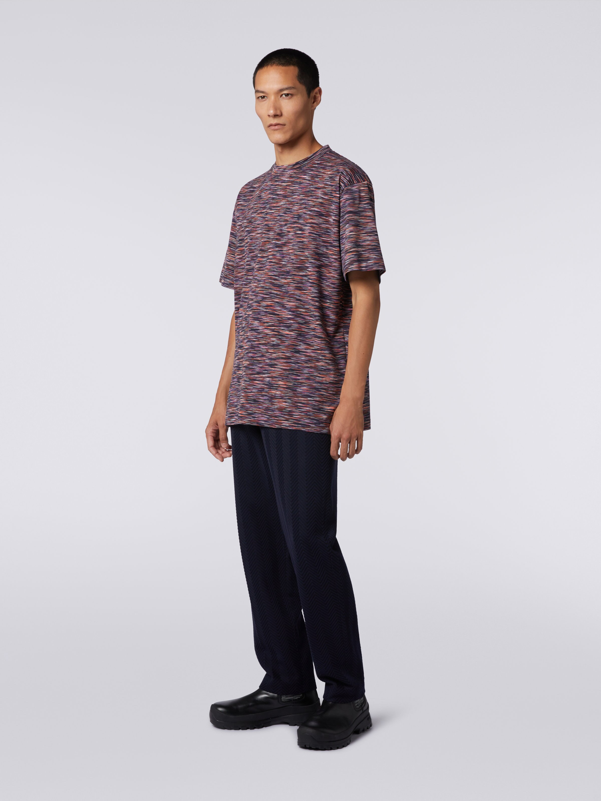 Slub cotton jersey T-shirt, Multicoloured  - 2