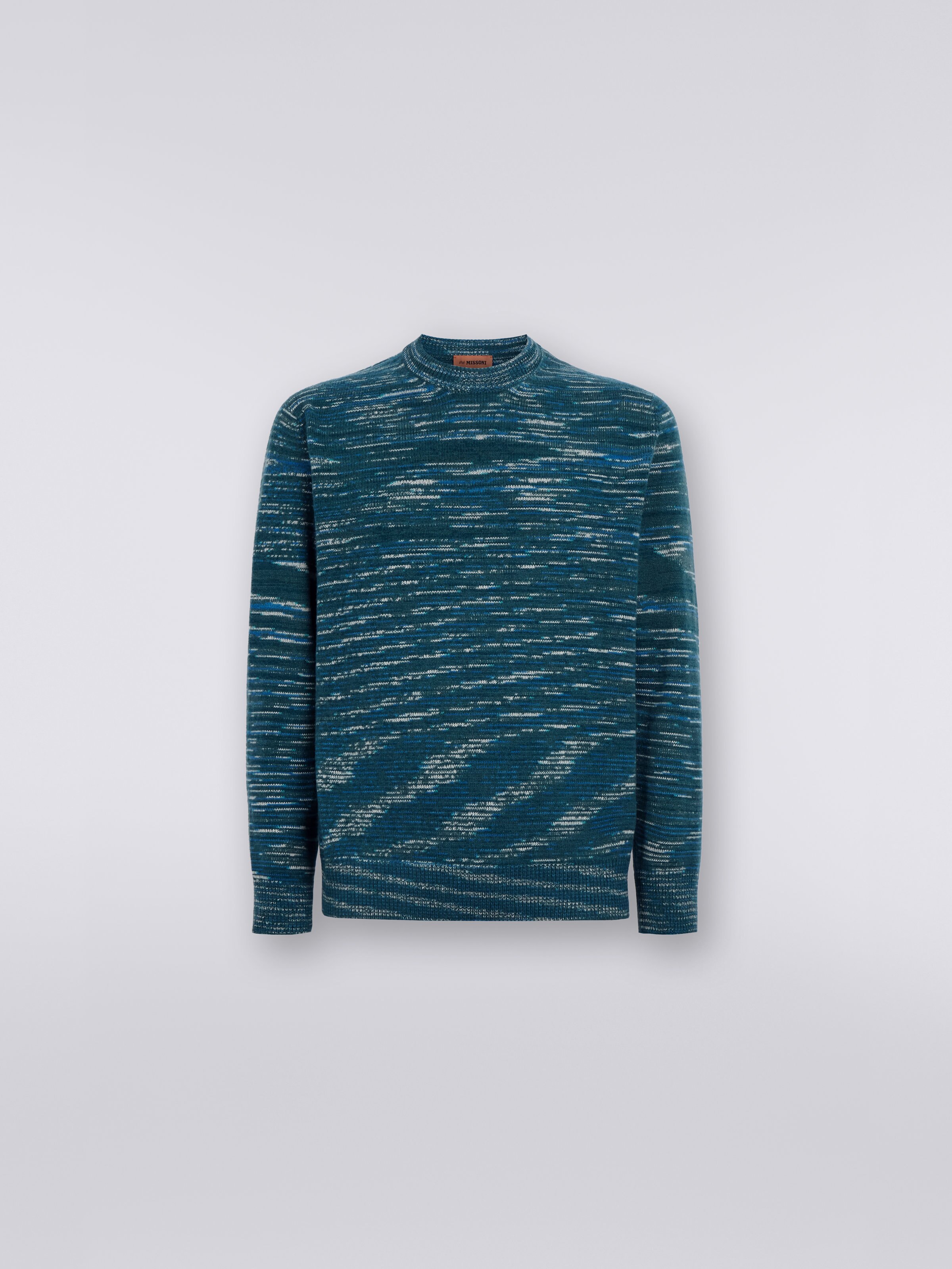 Pull à col rond en cachemire, Multicolore  - 0