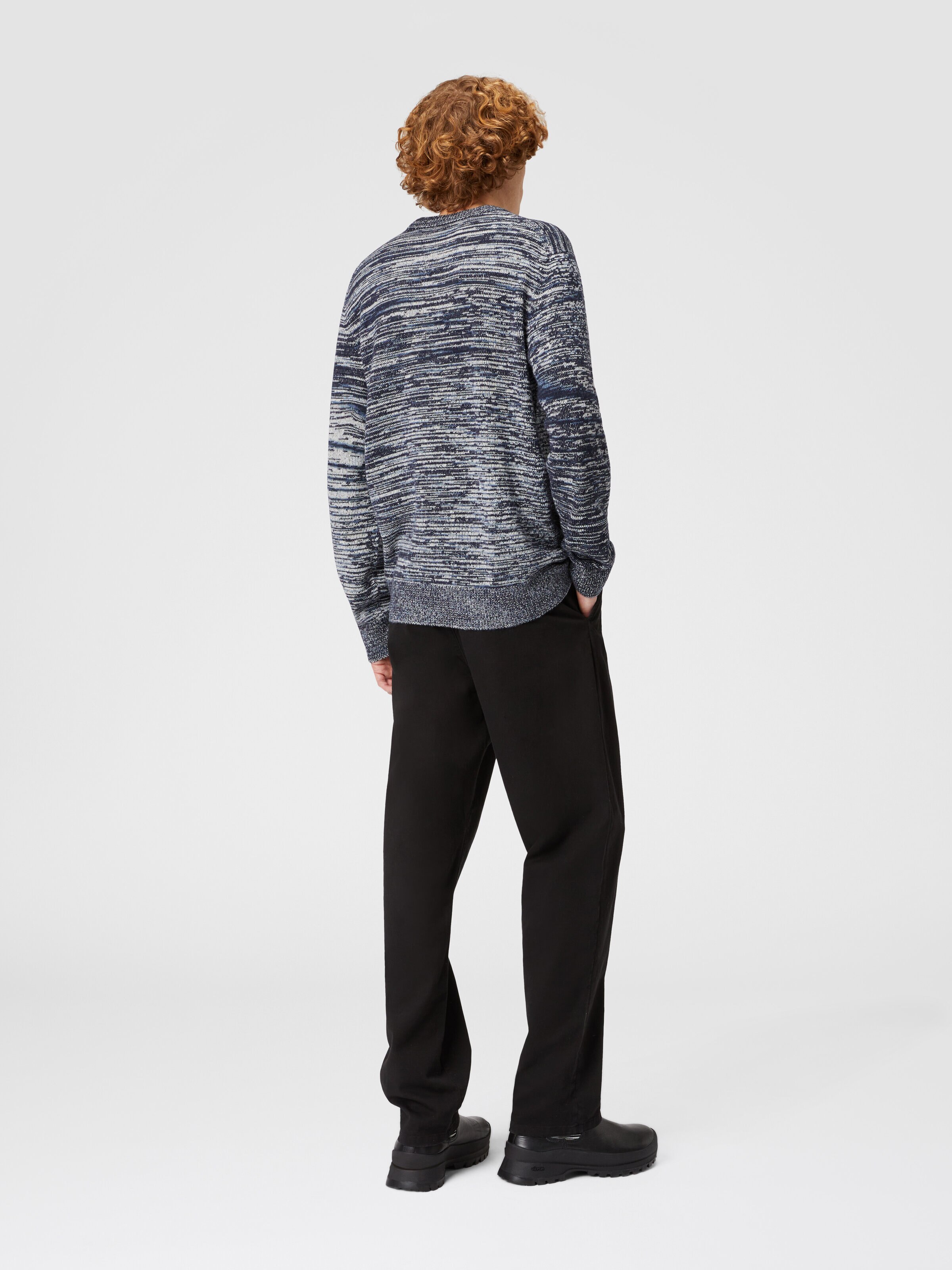 Cashmere crew-neck pullover, Blue - 2