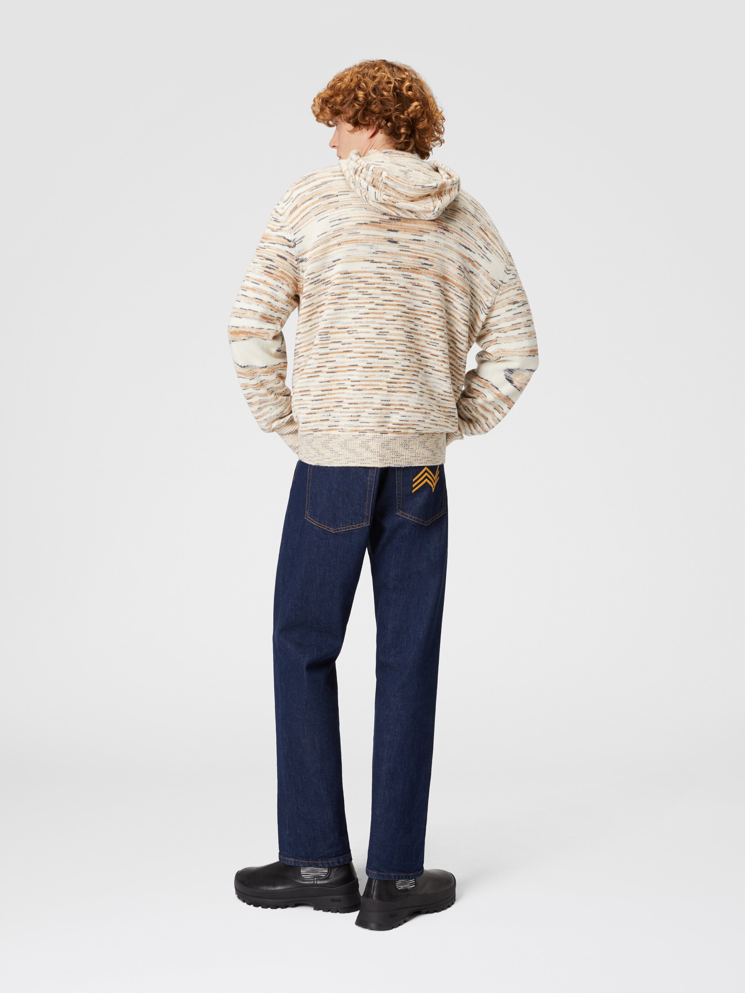 Sudadera con capucha de cachemir Mélange, Beige - 2