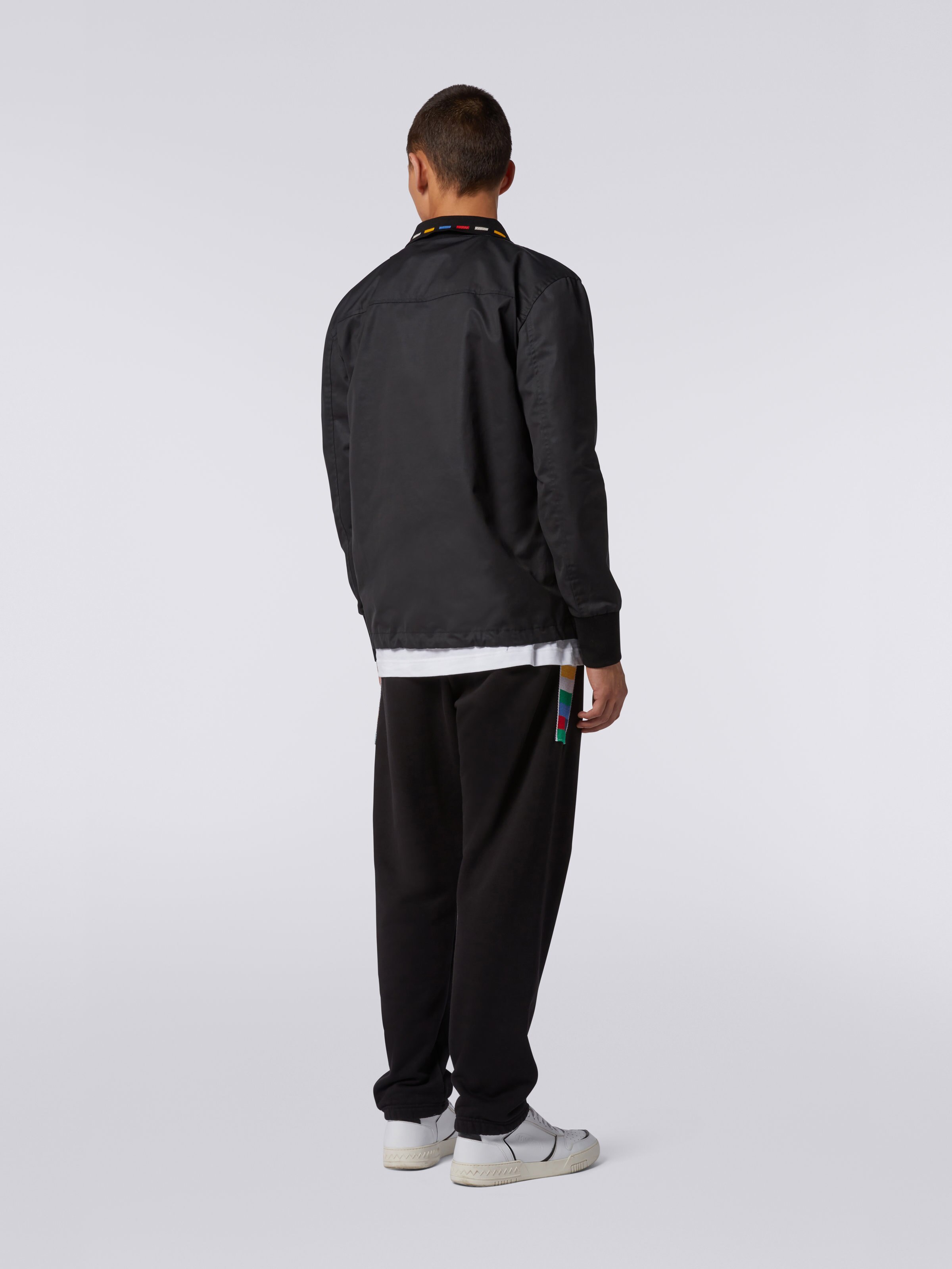 Jacket with knitted inserts and Legacy logo embroidery, Black & Multicoloured - 3