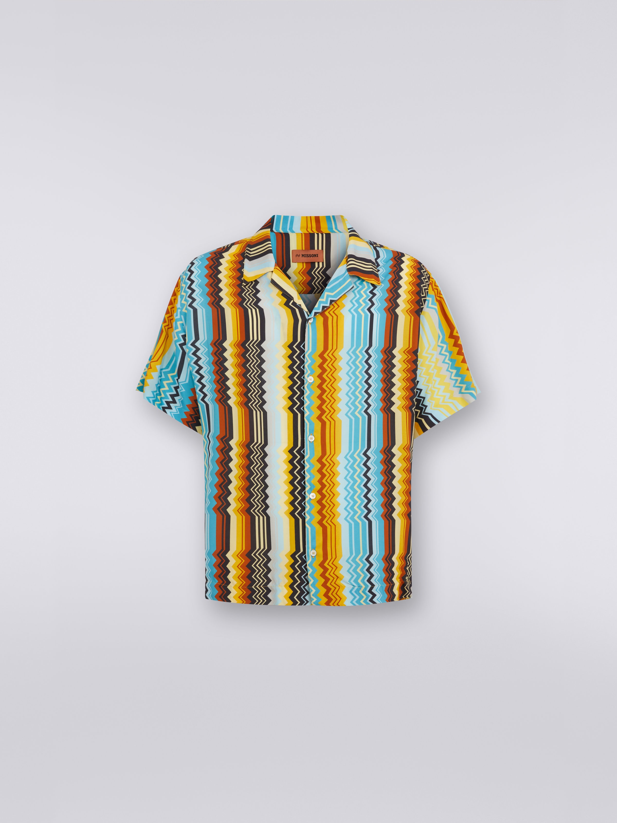 Viscose bowling shirt, Multicoloured  - 0
