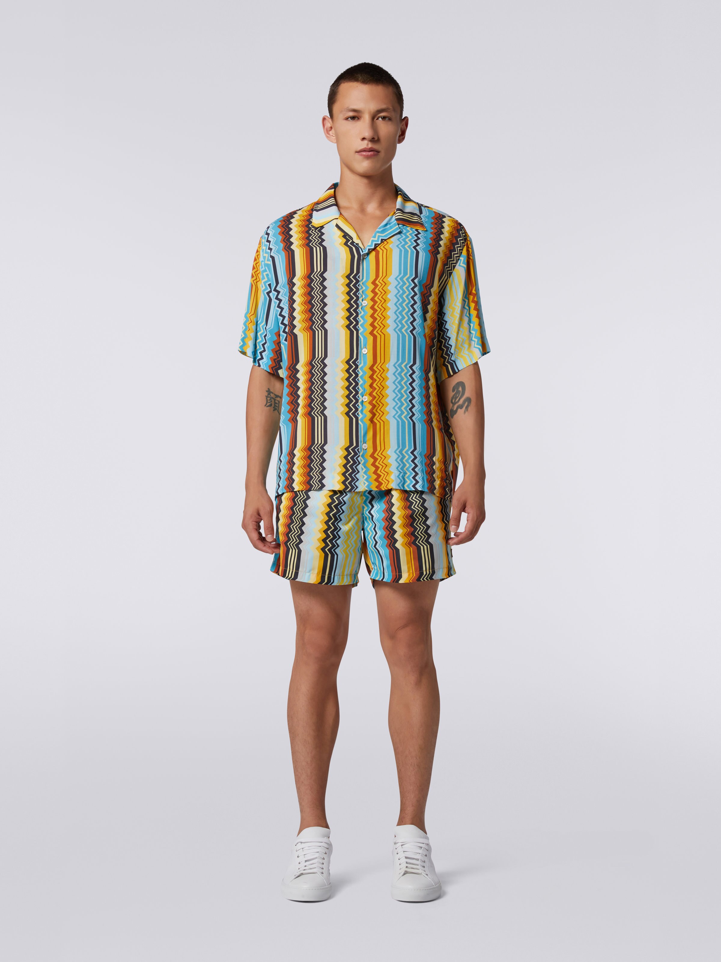 Viscose bowling shirt, Multicoloured  - 1