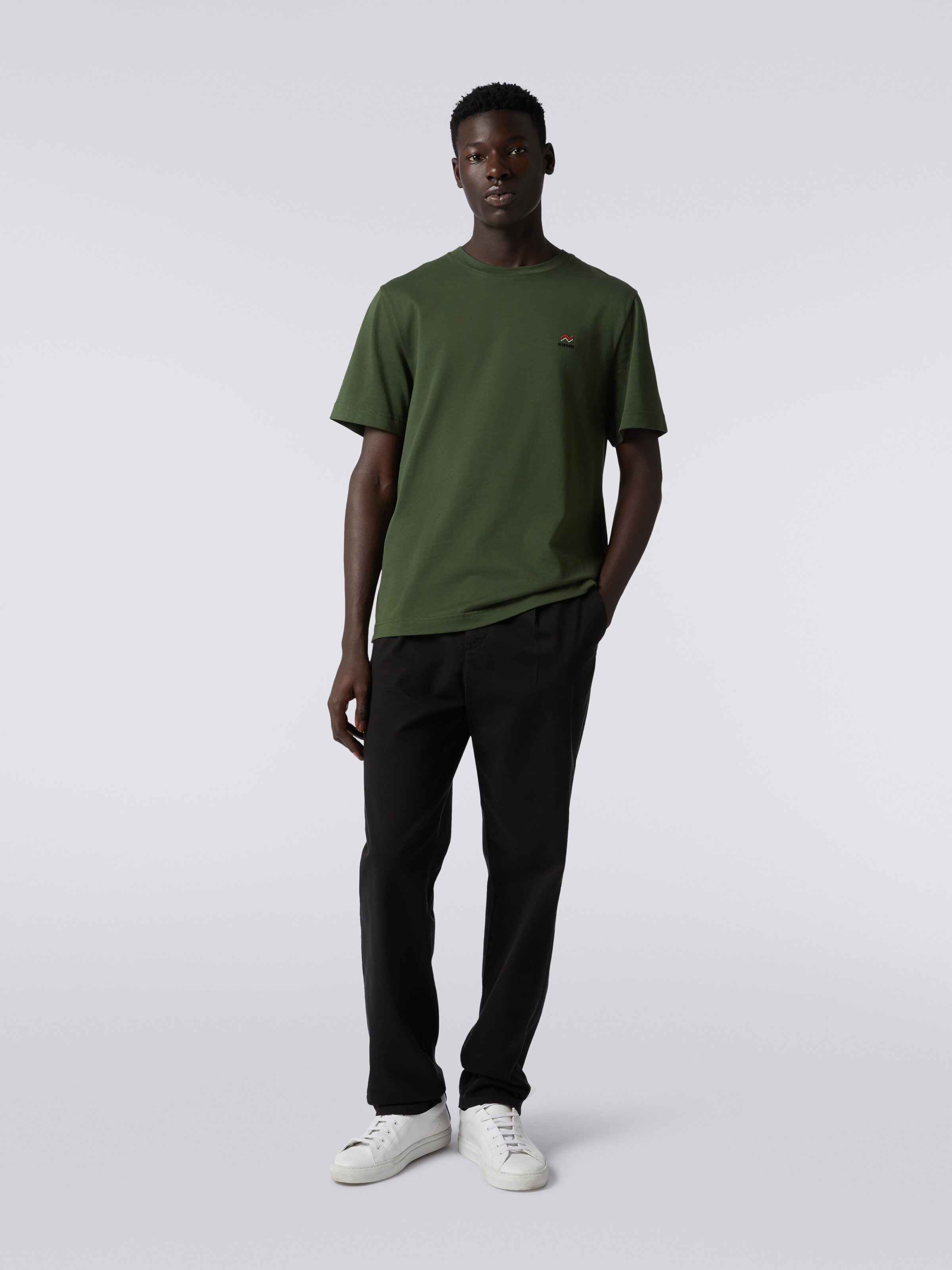 Pantalones chinos de algodón, Negro - 1