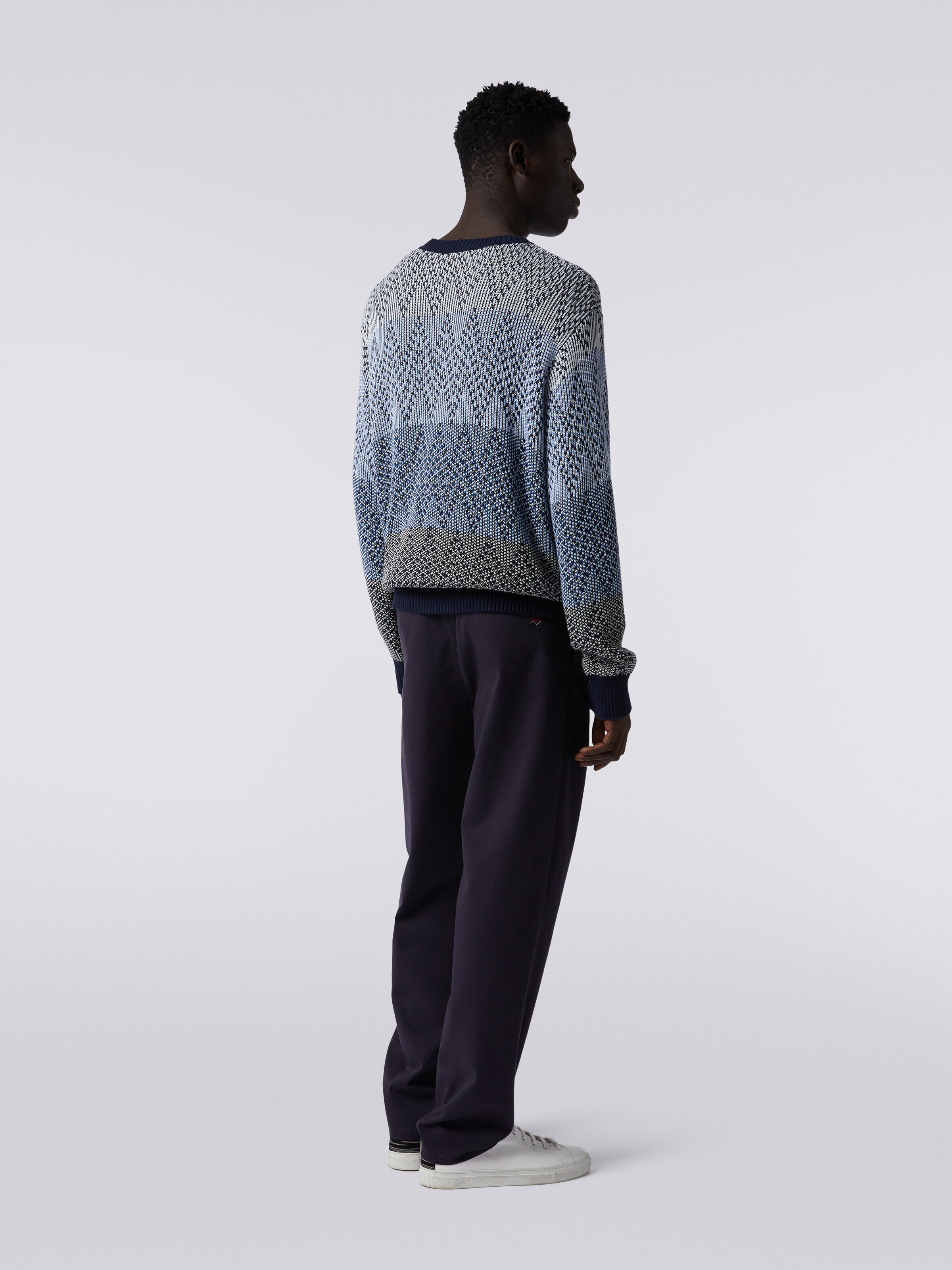 Chino Pants in Cotton, Dark Blue - 3
