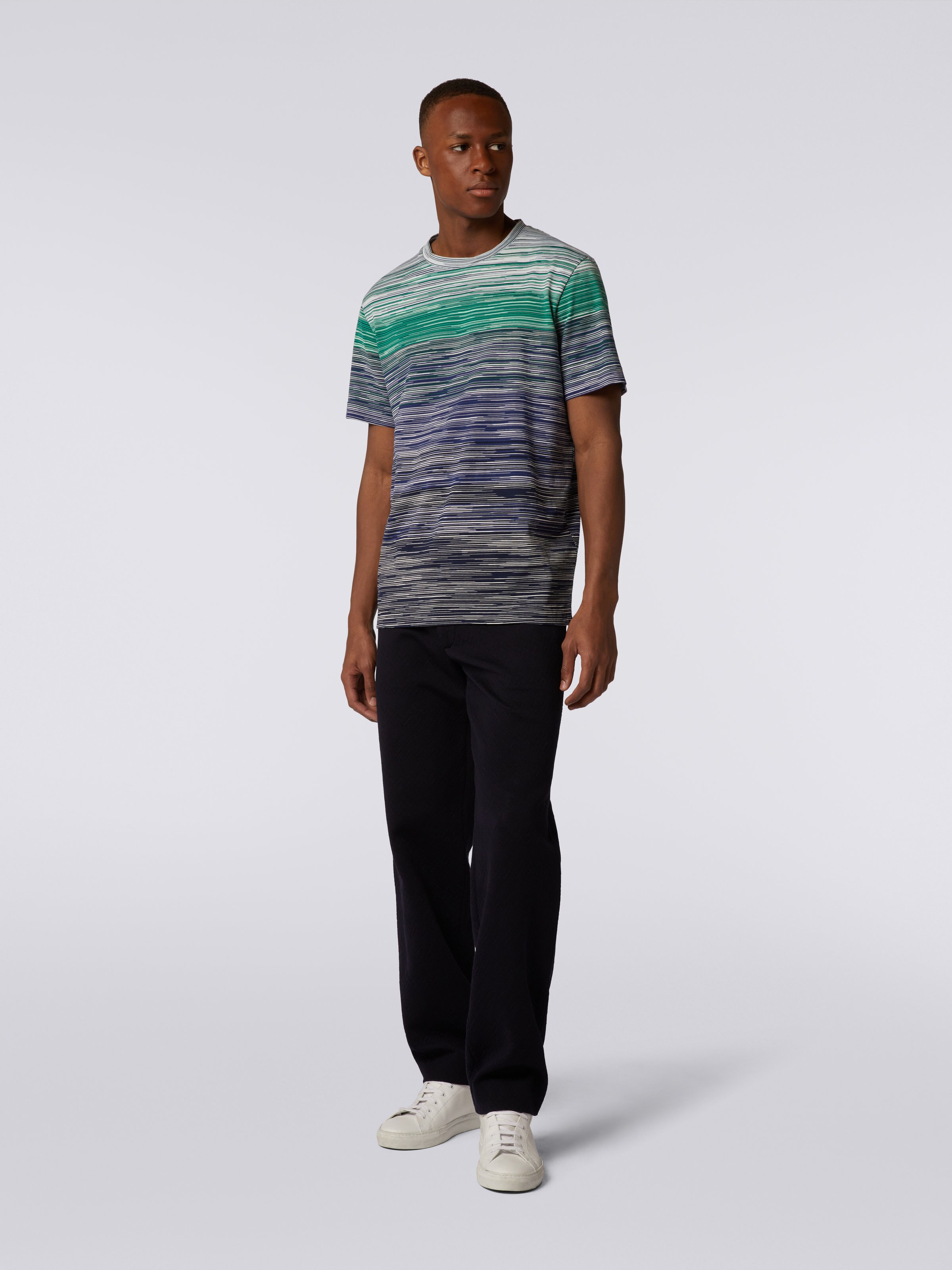 Slub cotton jersey T-shirt, Multicoloured  - 1