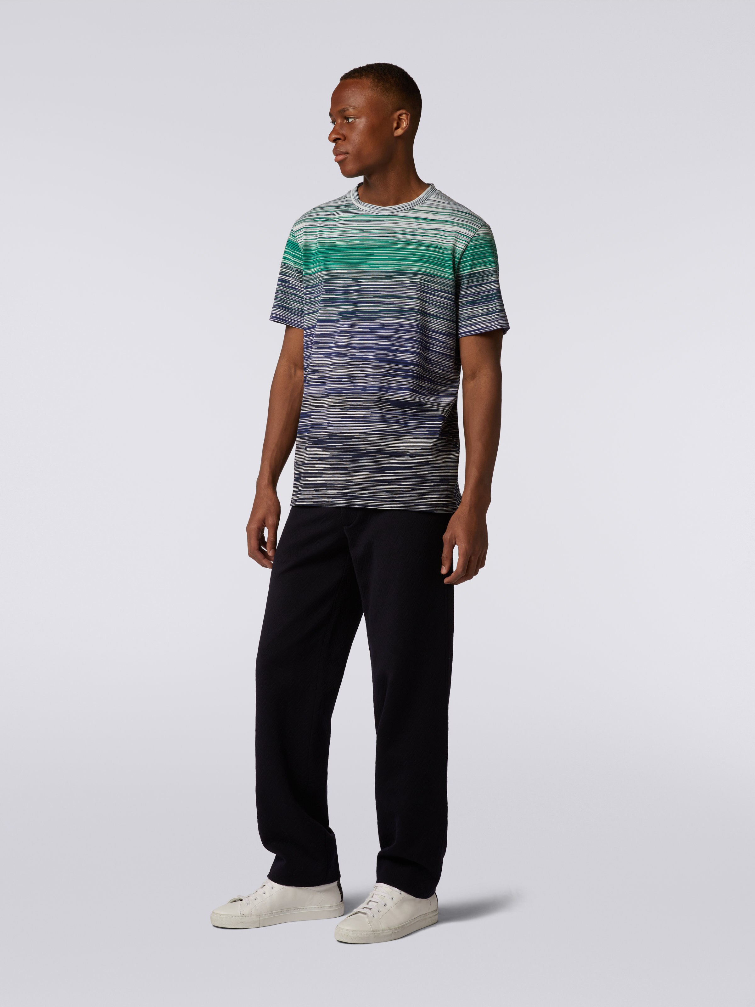 Slub cotton jersey T-shirt, Multicoloured  - 2