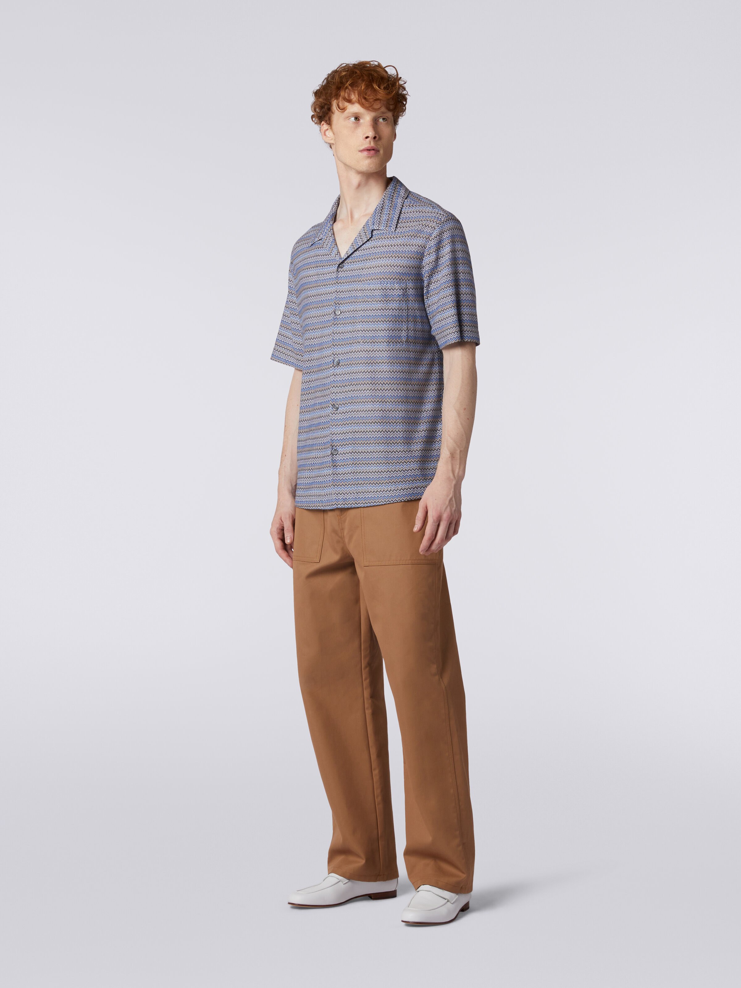 Cargo pants in misto cotone, Beige - 2