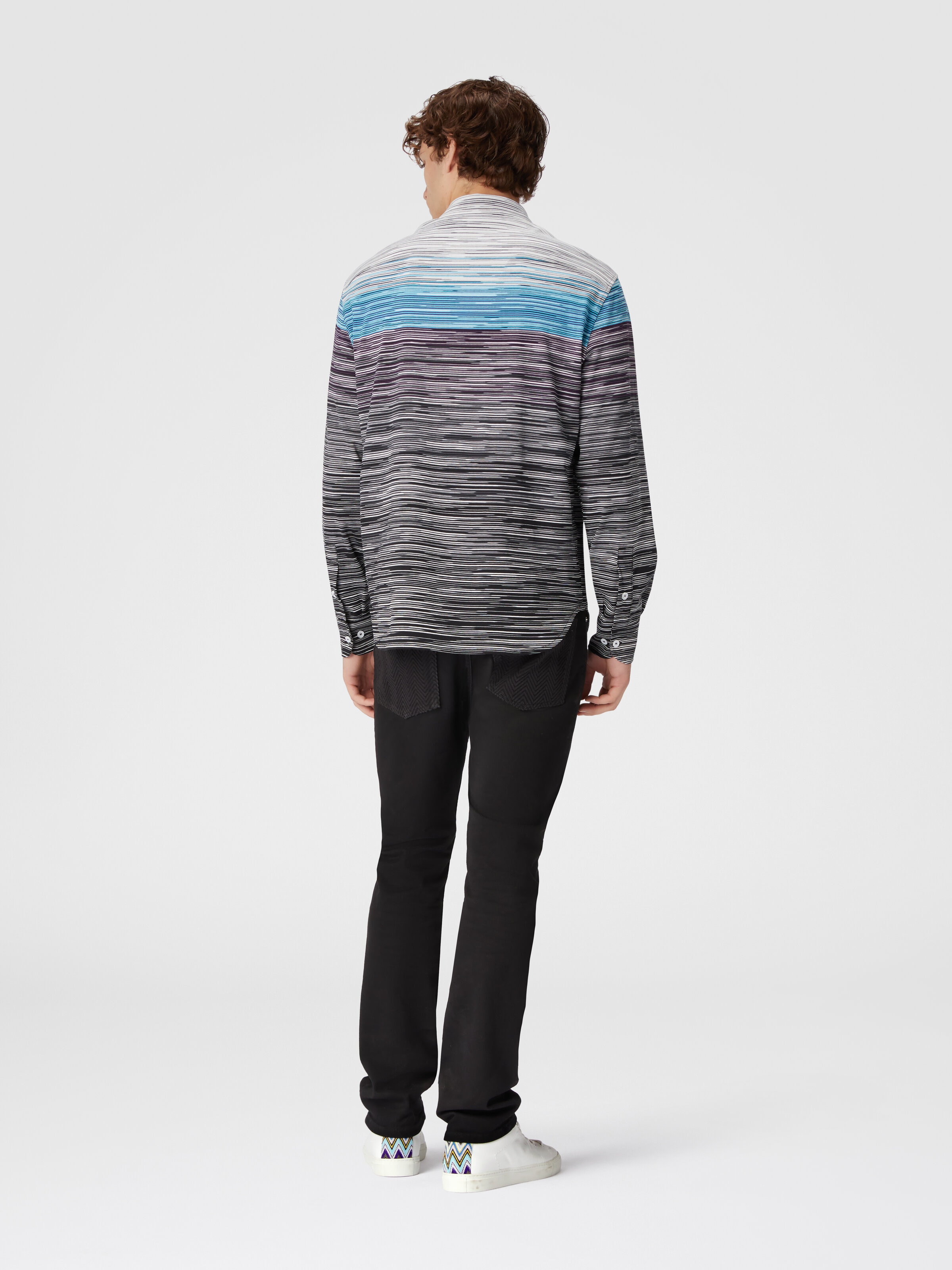 Slub cotton jersey shirt, Multicoloured  - 2