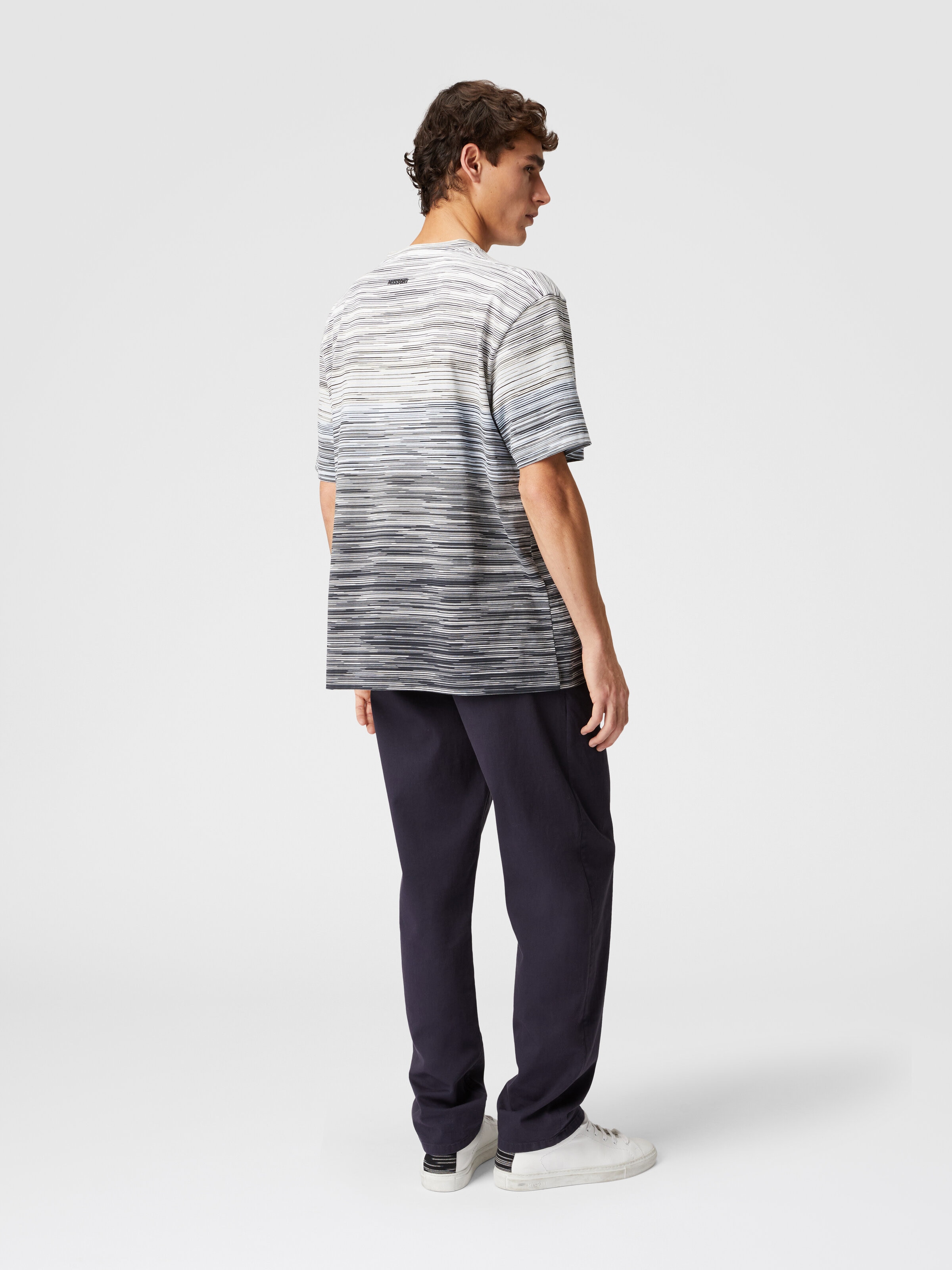 T-shirt en jersey de coton flammé, Multicolore  - 2
