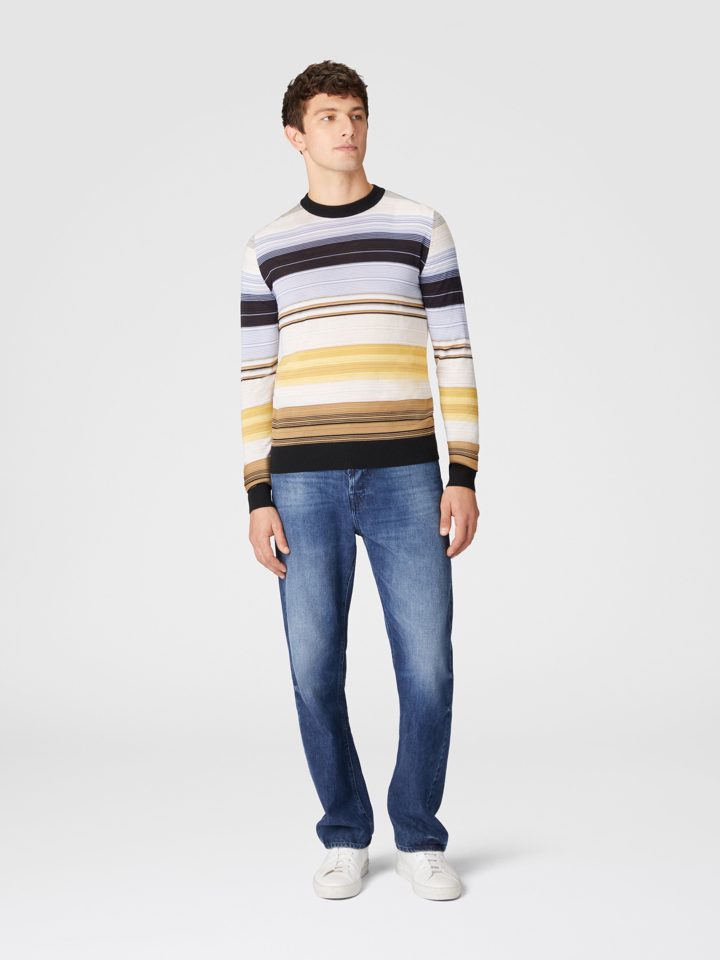 Wool turtleneck sweater, Multicoloured  - 1