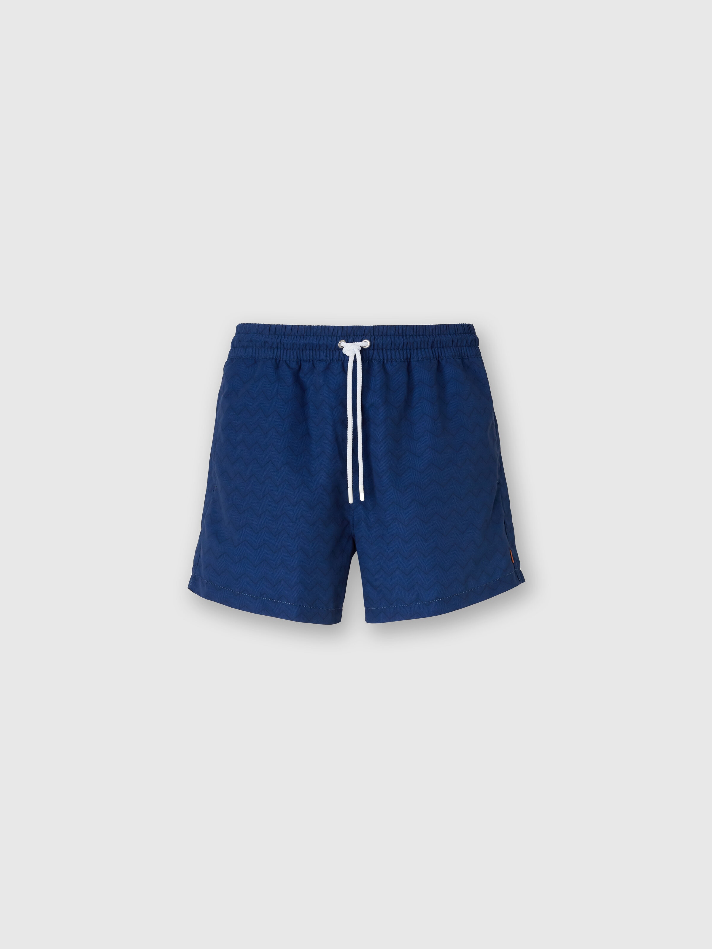 Bañador en zigzag tonal, Azul Oscuro - 0